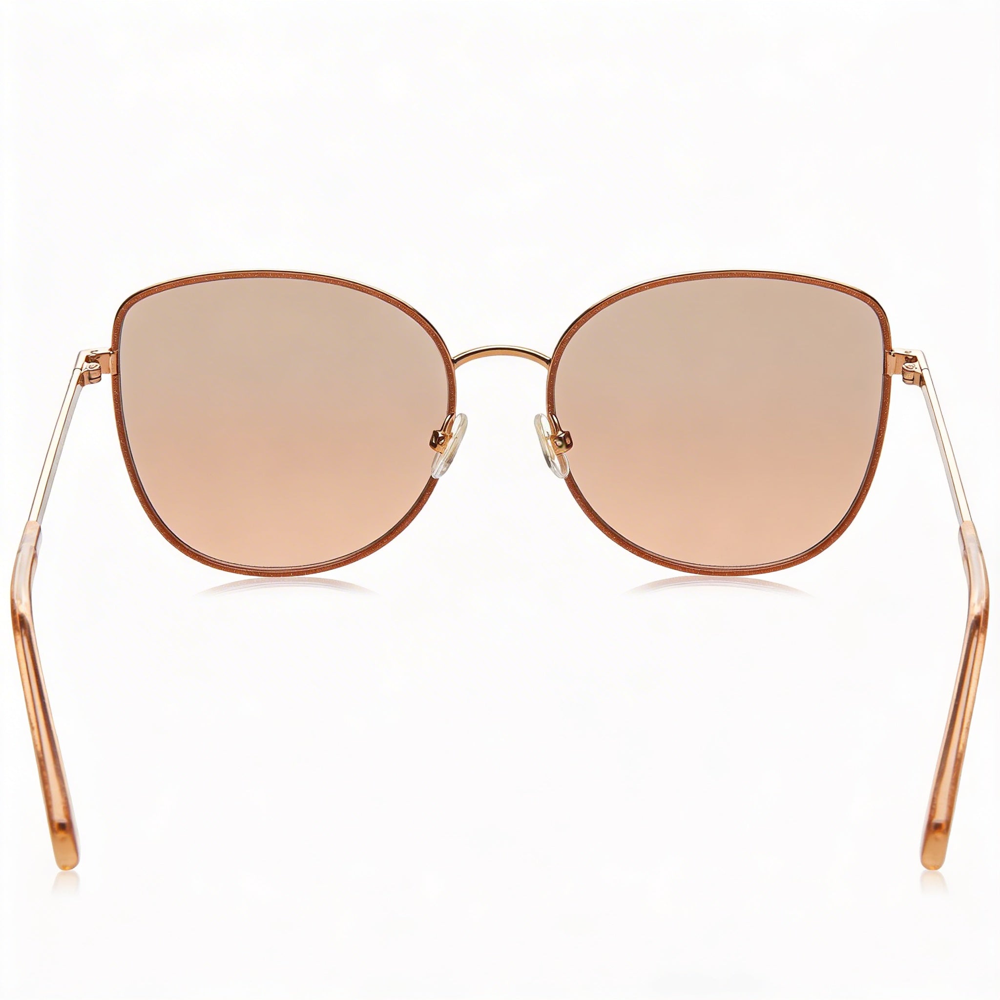 Gafas de sol Kate Spade New York Maryam/G/S de acero inoxidable dorado y rojo para mujer con lentes de espejo plateado degradado marrón, protección UV y no polarizadas de 56 mm, Photo 3