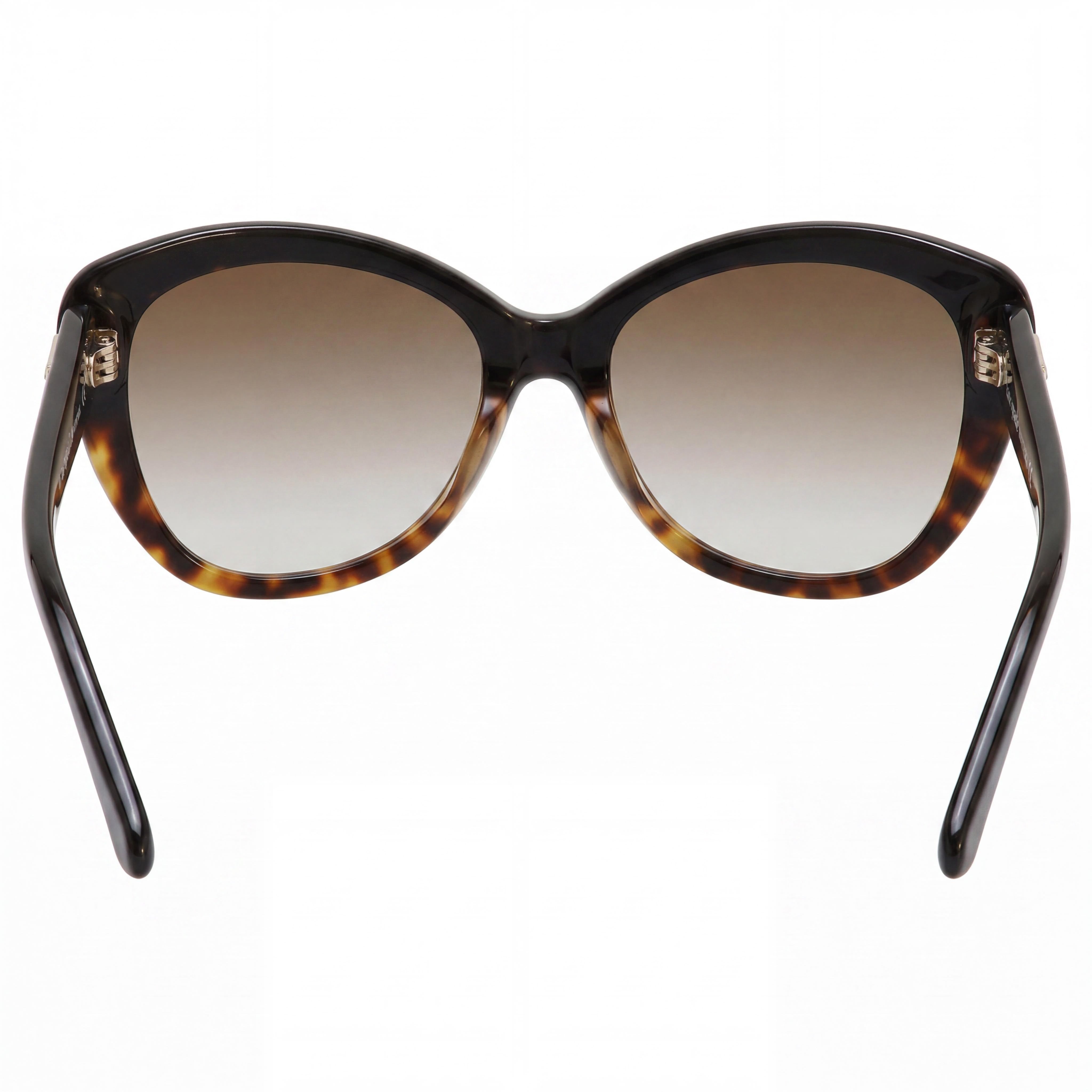 kate spade new york Angeliqs Gafas de Sol para Mujer, de Plástico, Negras y Crema, Lector Solar Superpuesto 100% UV, Degradado Gris 55mm, Photo 4