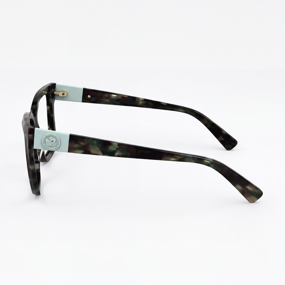 Longchamp Casual Women's Acetate Textured Green Eyeglasses 53mm, Photo 3