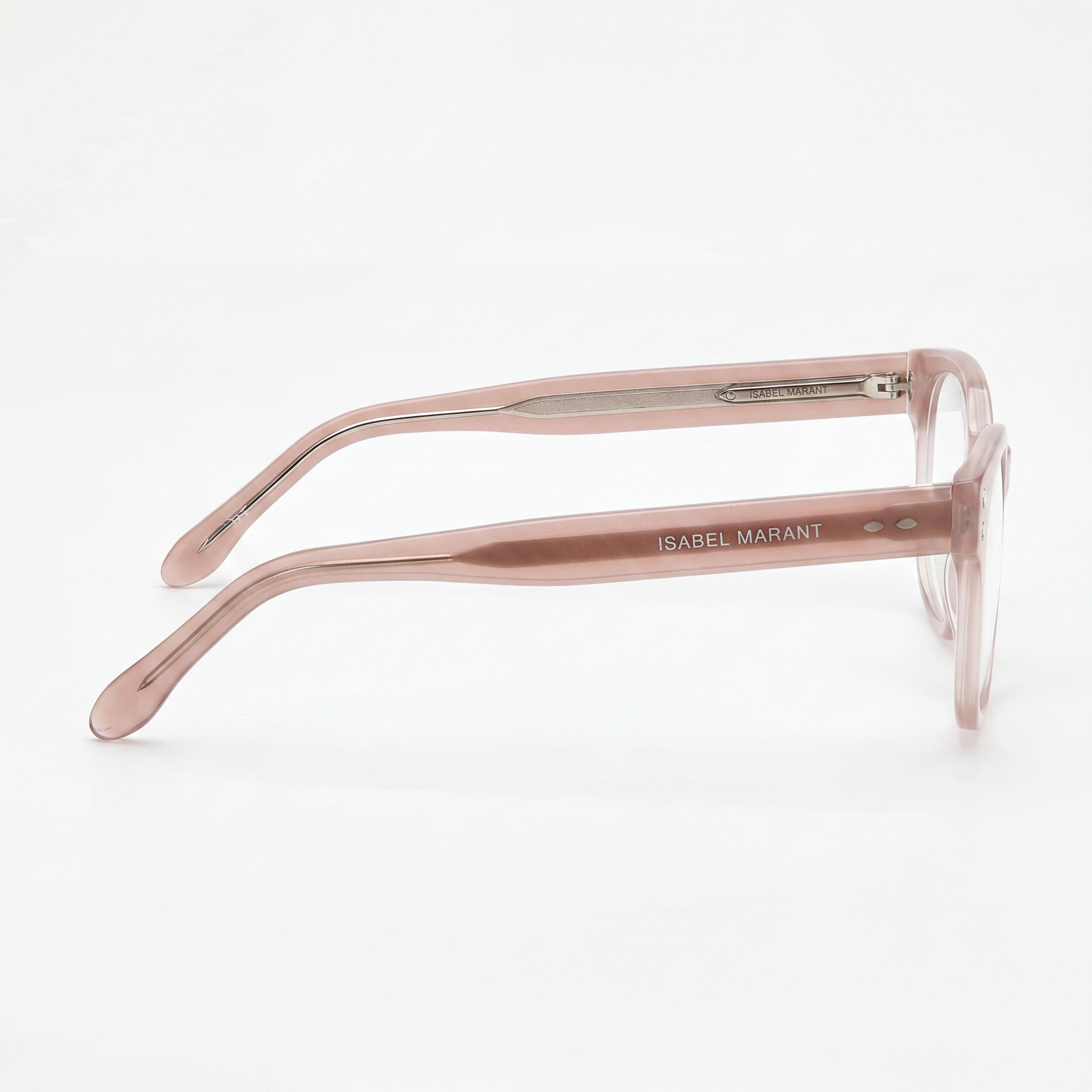 Isabel Marant IM 0020 Women's Nude Acetate Soft Square Optical Frames, 52mm Lens, 19mm Bridge, 145mm Temple, Photo 2