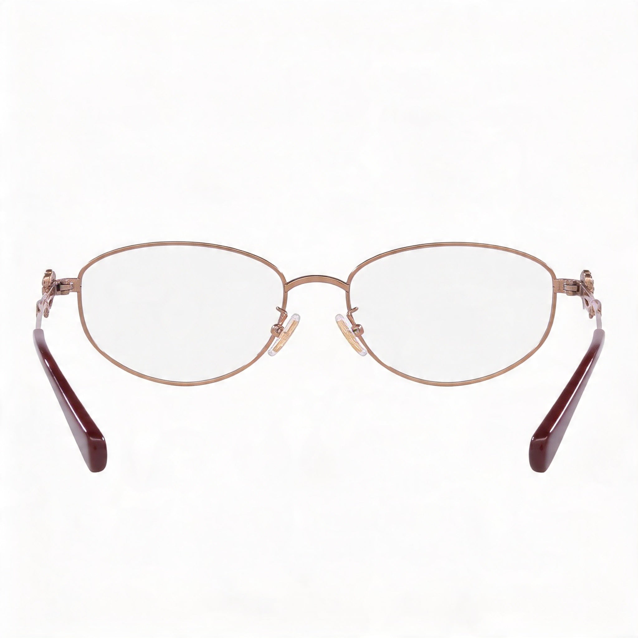 COACH Hc5161td Women's Shiny Rose Gold Oval Titanium 54mm Eyeglass Frames, Photo 3