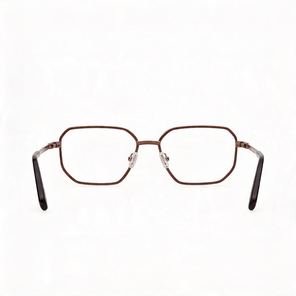 GUESS Gu50240 Men's Metal Optical Eyeglasses, Shiny Satin Dark Bronze Frame, Size 56-17-145