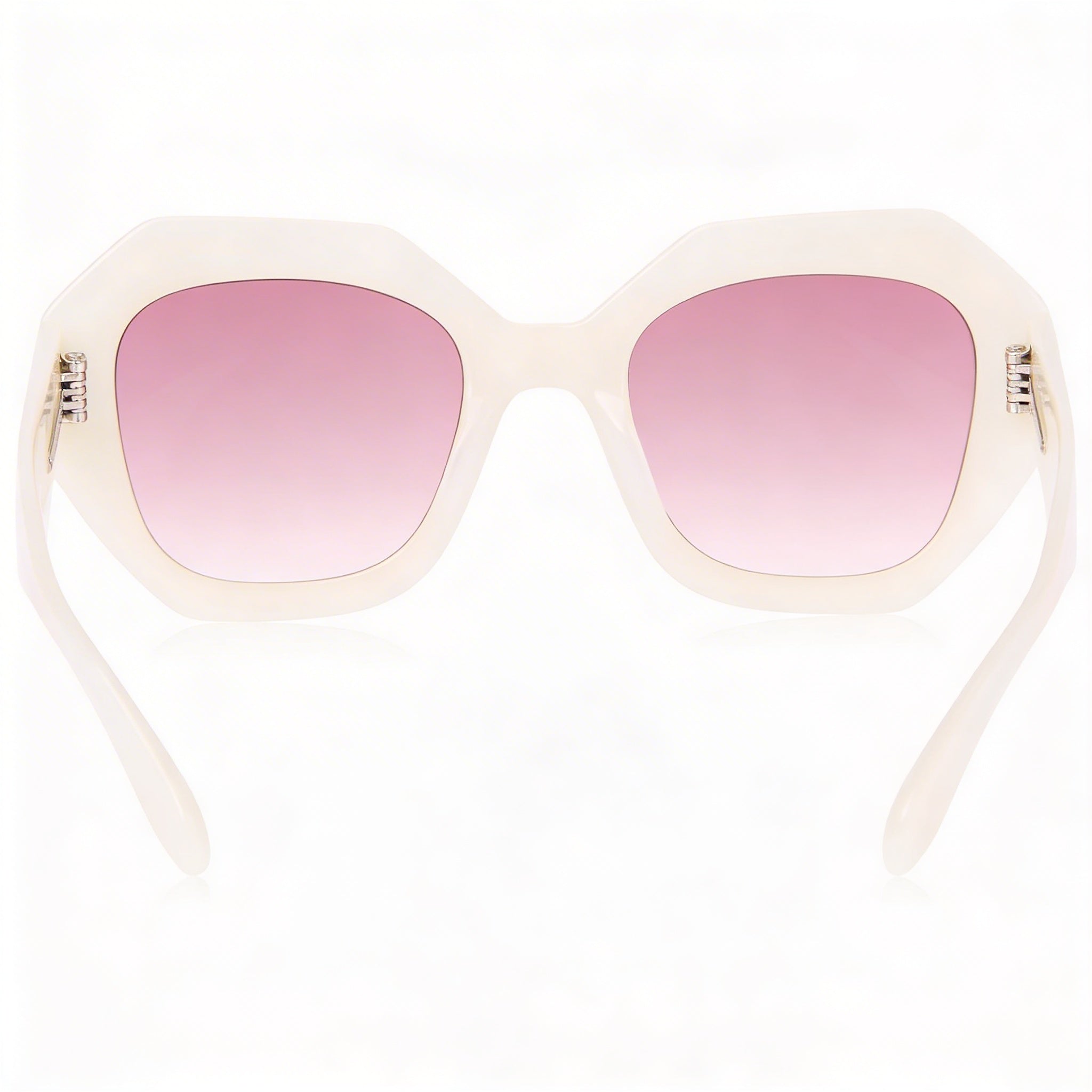 Isabel Marant IM 0173/S Gafas de sol casuales para mujer de acetato blanco nacarado, lentes rosas de doble tono de 52 mm, Photo 3