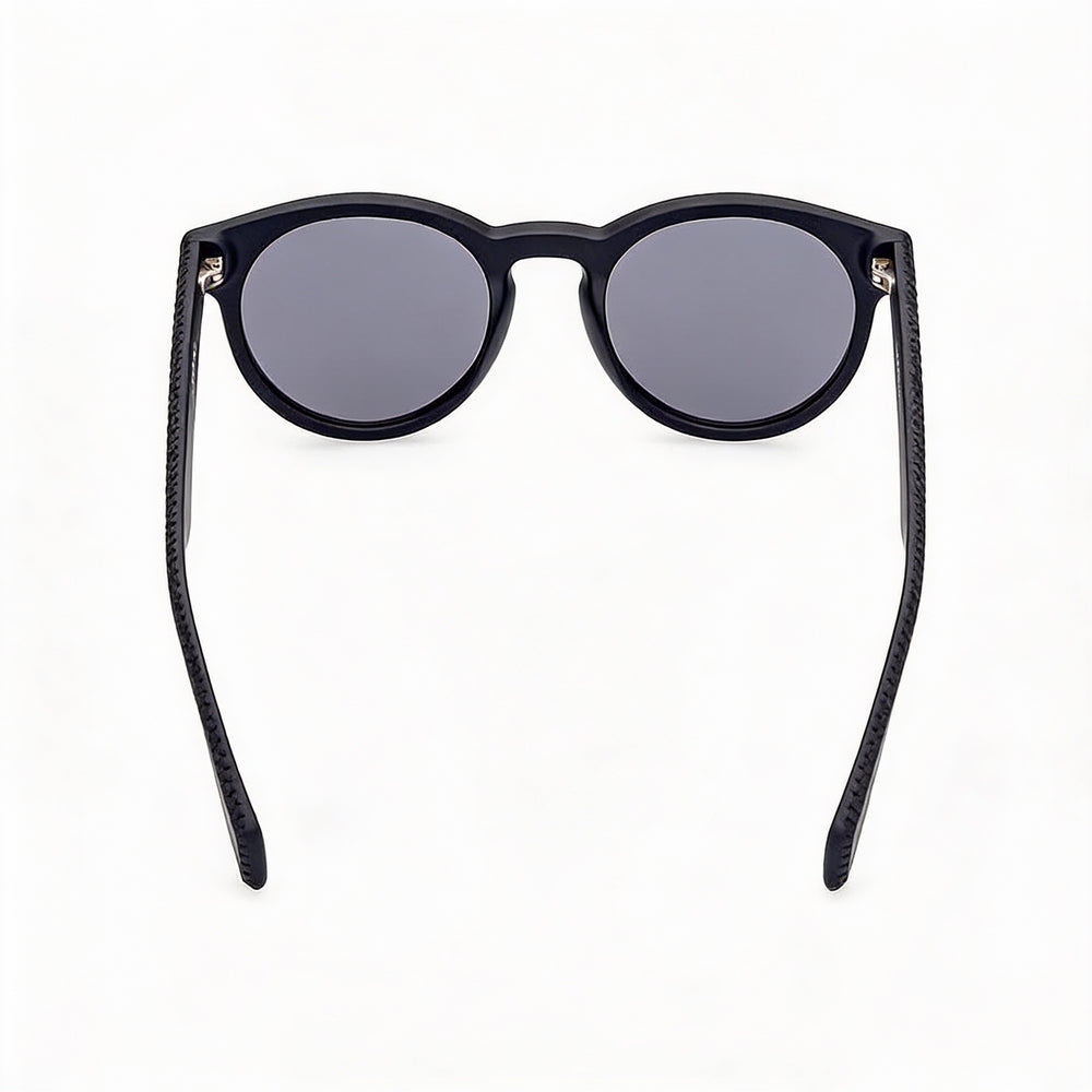 adidas Originals Classic Unisex Metal Matte Black Smoke Frame Black Lens UV Protection Sunglasses 52mm