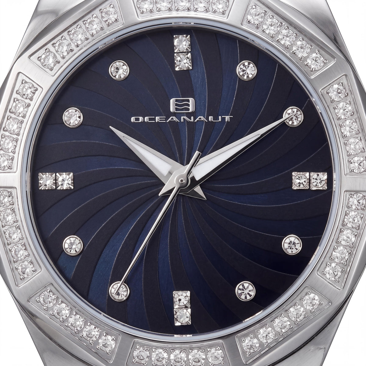 Oceanaut bracelet Women's Stainless Steel Watch, Black Mother of Pearl Dial, Crystal Bezel & Dial Accents, Photo 2