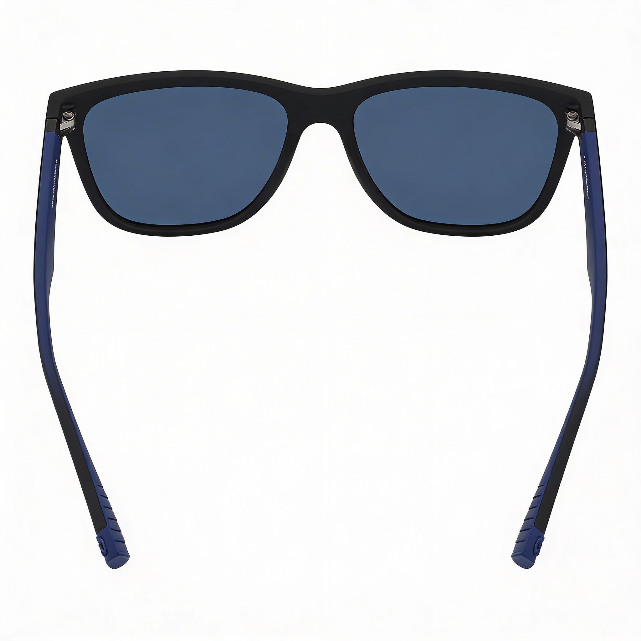 Ferragamo SF998S Unisex Modified Rectangle Matte Black Injected Frame Blue Lens 100% UV Sunglasses 57mm, Photo 4