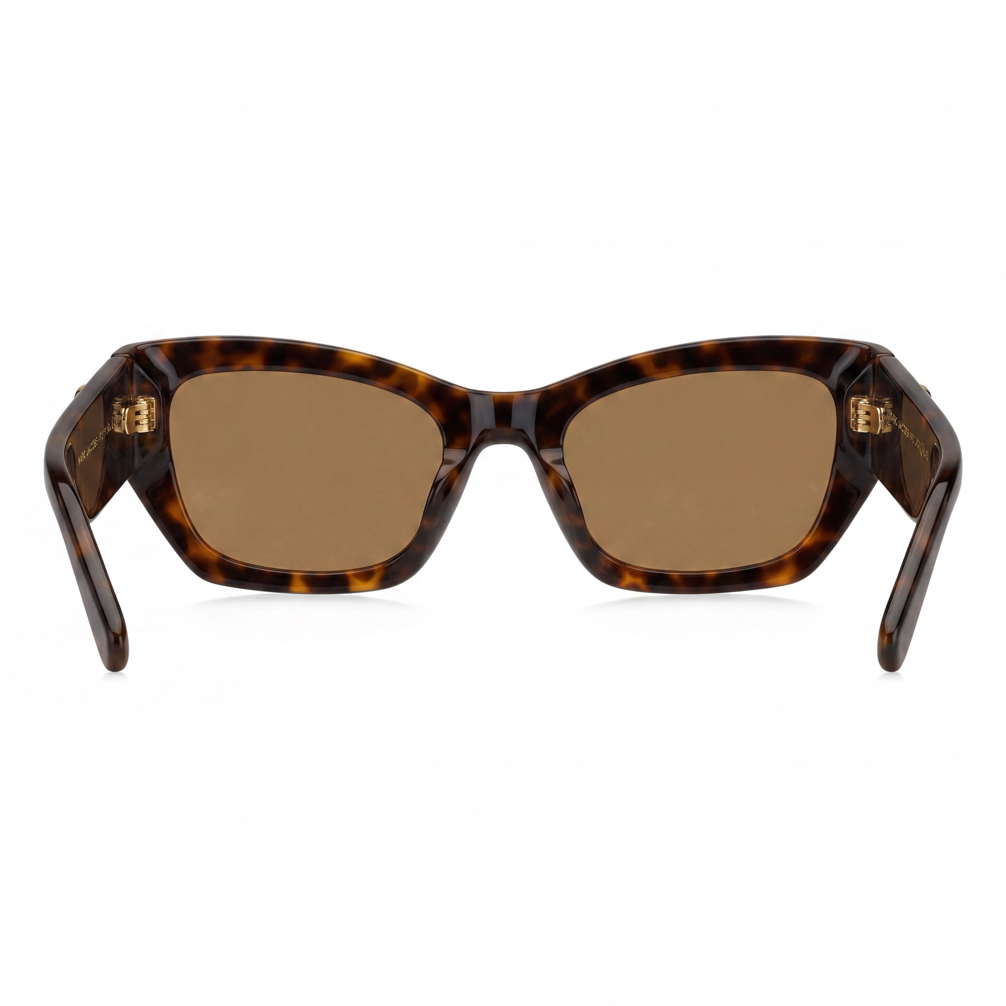 Marc Jacobs Gafas de sol casuales para mujer, montura marrón Habana, lentes Habana, protección 100% UV, 53 mm, Photo 4