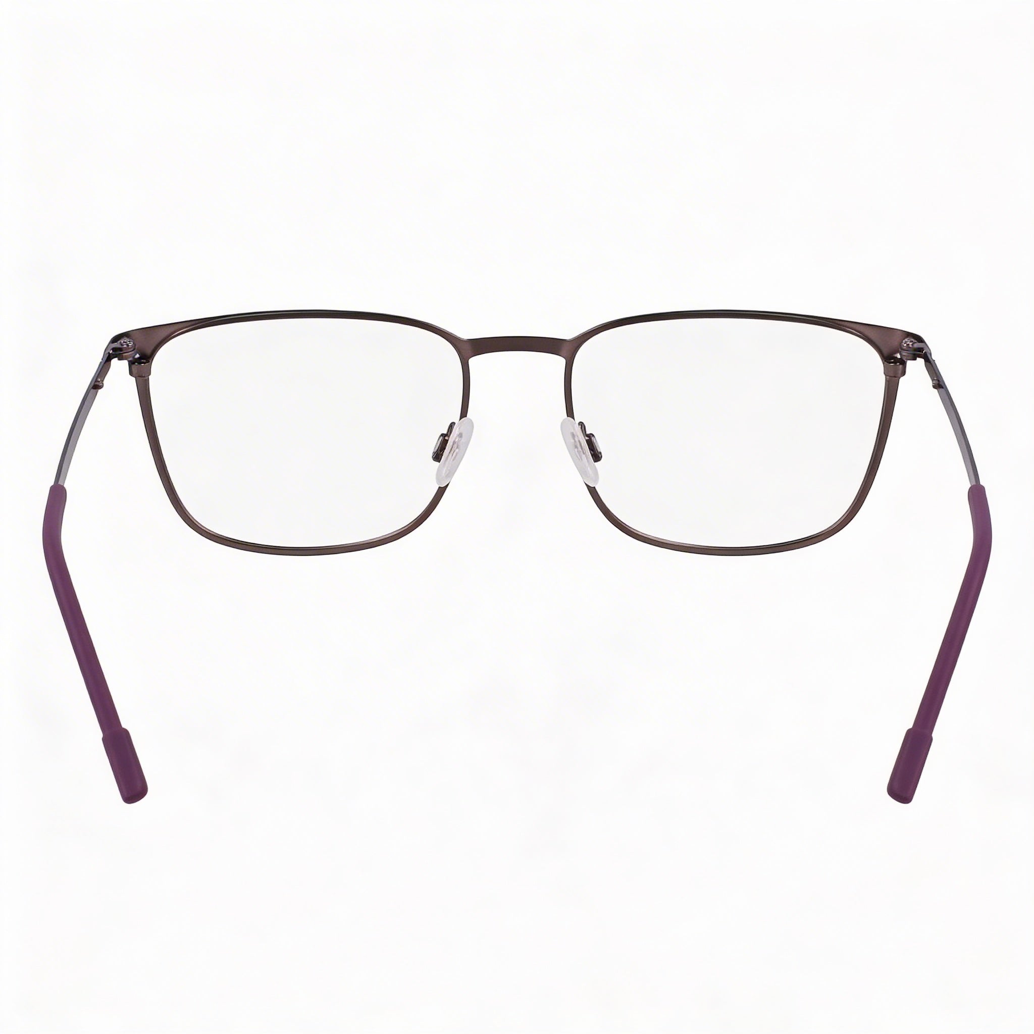 Flexon E1143 Men's Metal Frame Eyeglasses in Matte Gunmetal Midnight Plum, 54mm, Photo 4