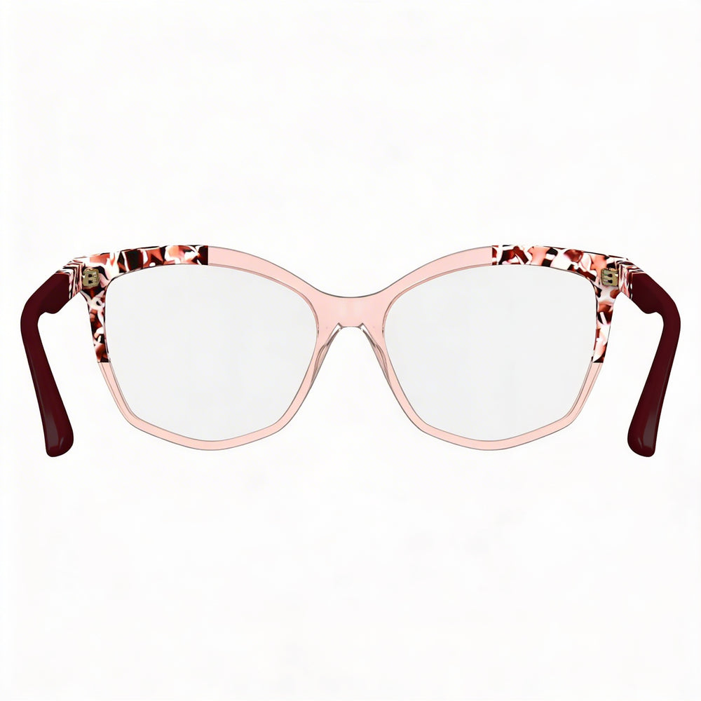 KARL LAGERFELD Kl6154 Women's Acetate Frame Rose Marble Rose Sunglasses 55-16-140mm