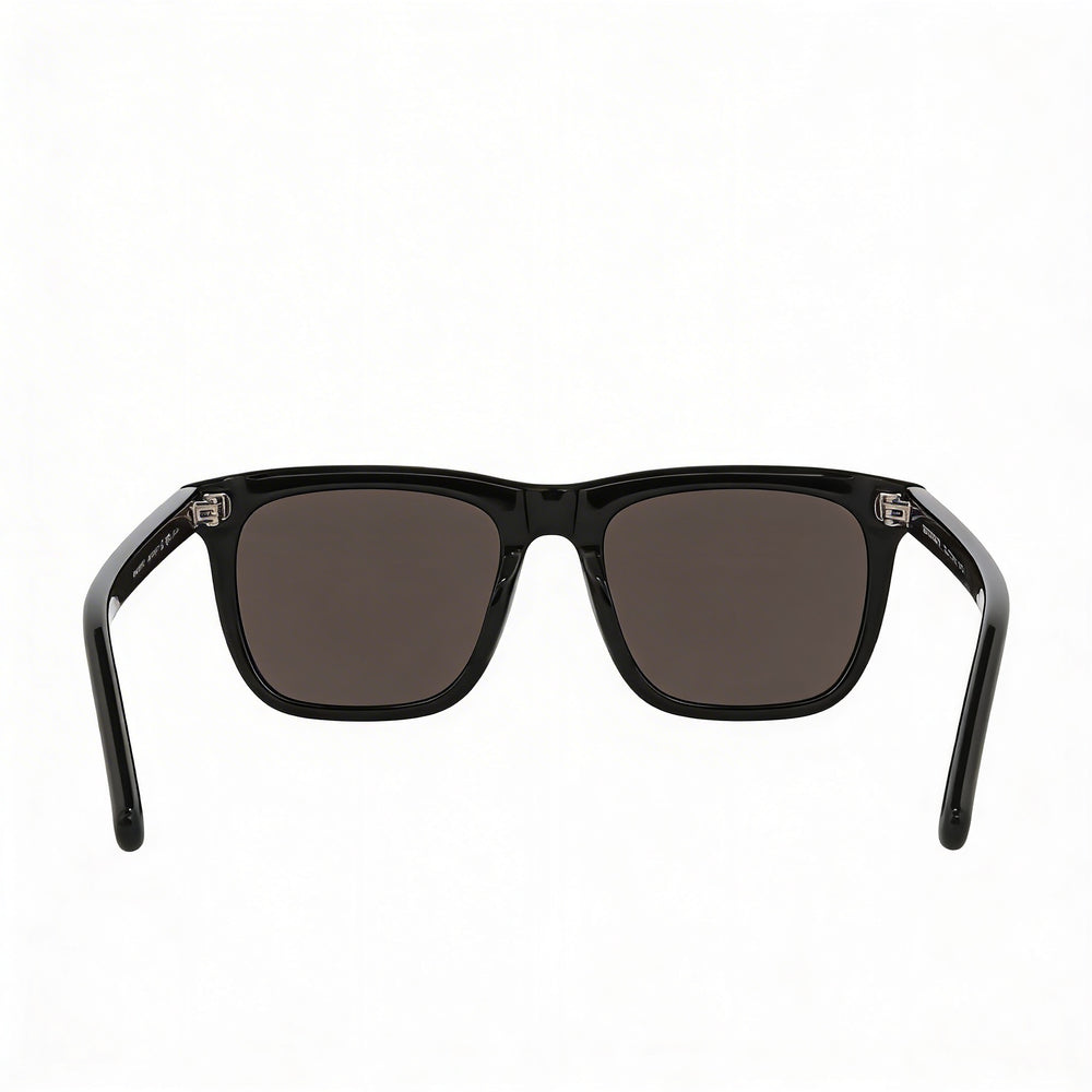 MONTBLANC Gafas de Sol Clásicas Unisex de Acetato con Montura Multicolor y Lentes Negras Grises de 56mm con Protección UV