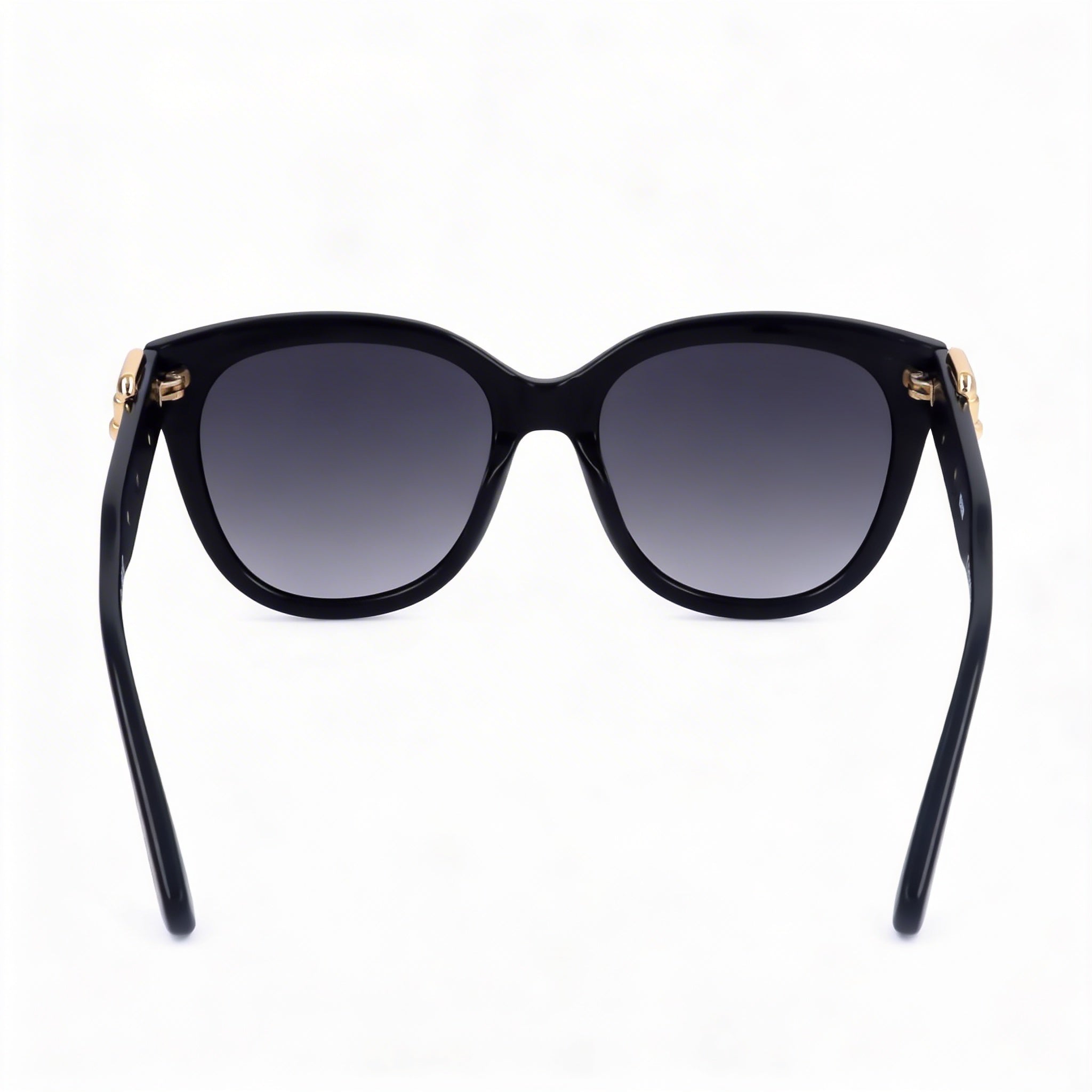 Gafas de sol Moschino Casual para mujer, montura negra de celulosa con lentes de color gris oscuro, 54 mm, Photo 3
