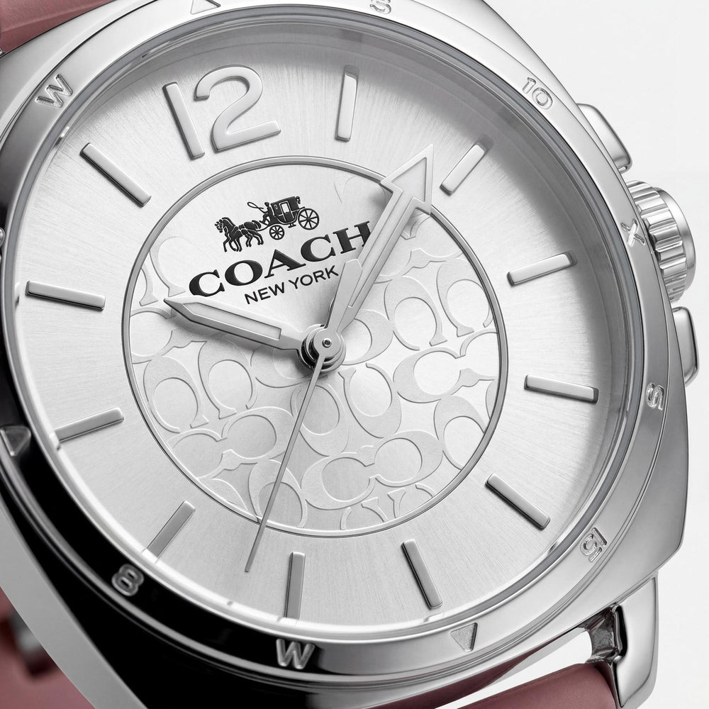 Reloj de mujer Coach Boyfriend 14503786, esfera plateada de 34 mm