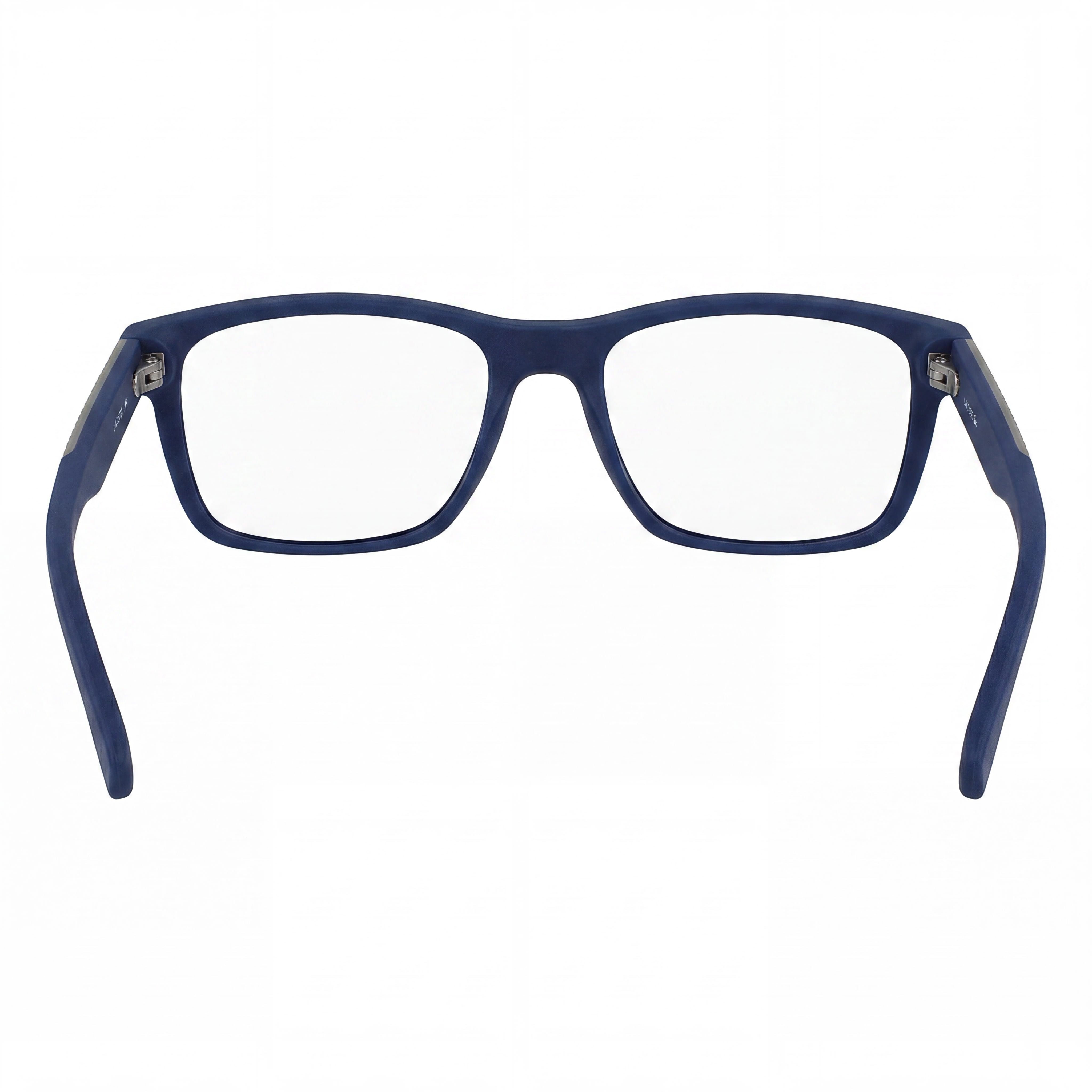 Gafas oftálmicas casuales Lacoste para hombre, montura azul mate con lentes de plástico, ancho de lente 54mm, ancho de puente 17mm, longitud de patilla 150mm, Photo 3