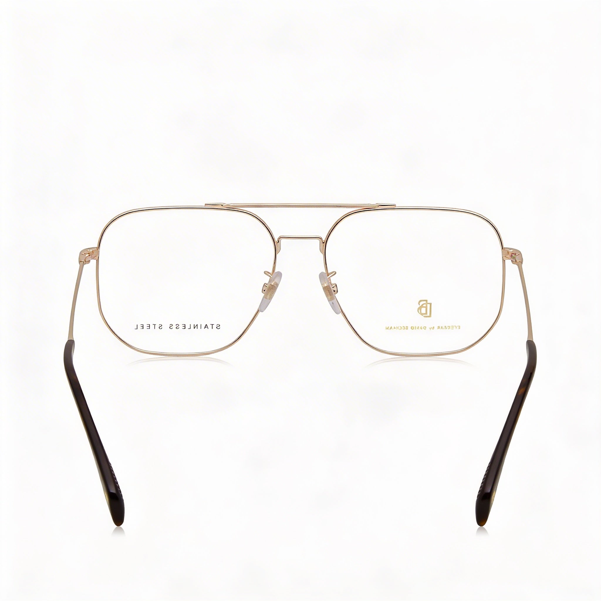 David Beckham Db 1096 Unisex Metal Gold Frame Eyewear featuring Polycarbonate Lenses, 57mm Lens Width, Photo 3