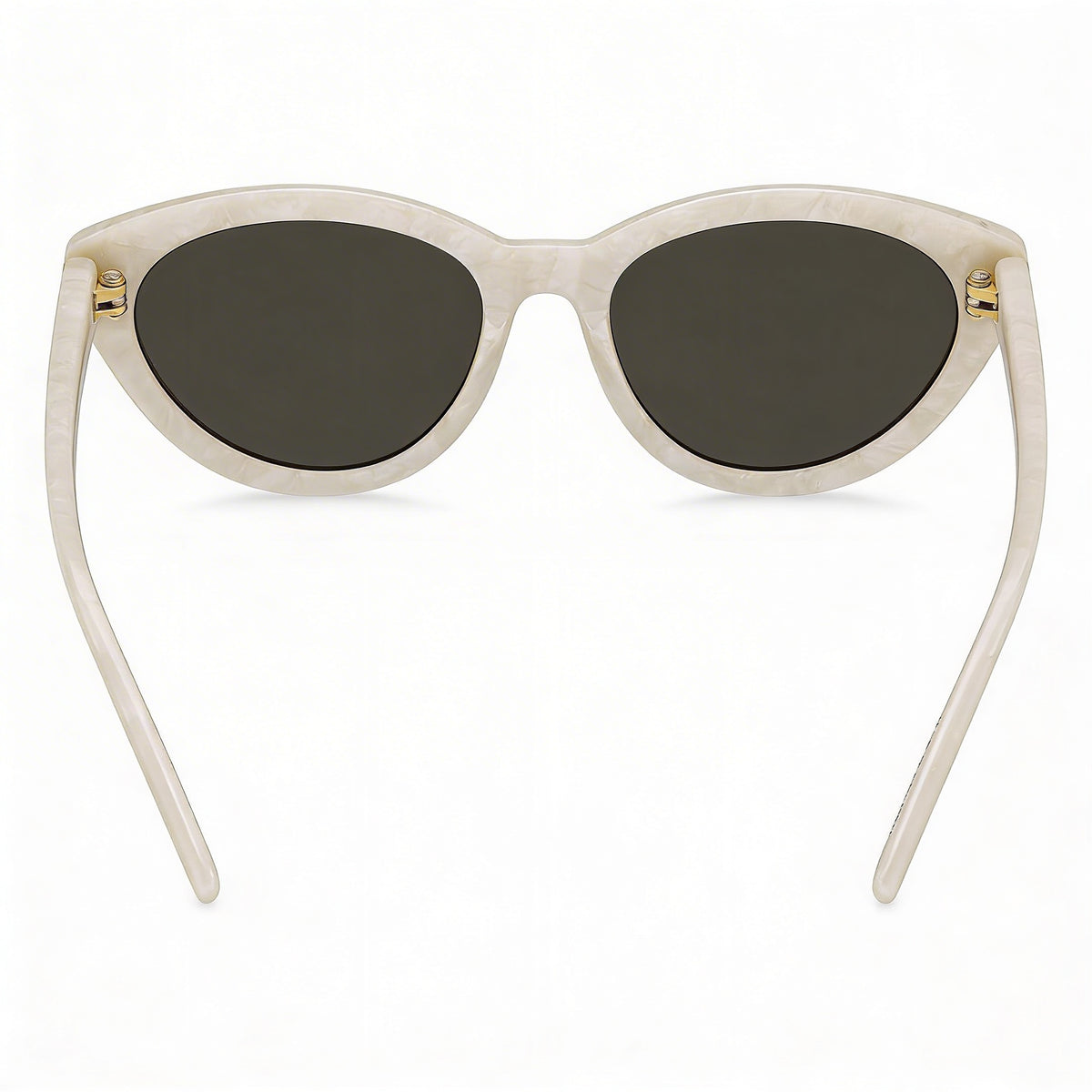 Hugo Boss BOSS 1779/S Gafas de sol clásicas de acetato para mujer, montura blanca perlada/gris, lentes grises, protección UV 100%, 55 mm, Photo 3