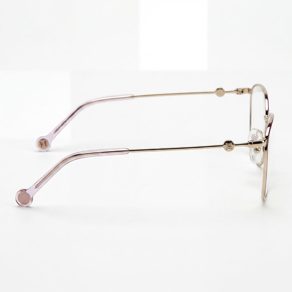 Gafas de sol Carolina Herrera CH 0060 para mujer, de acero aleado, color violeta dorado, 57 mm