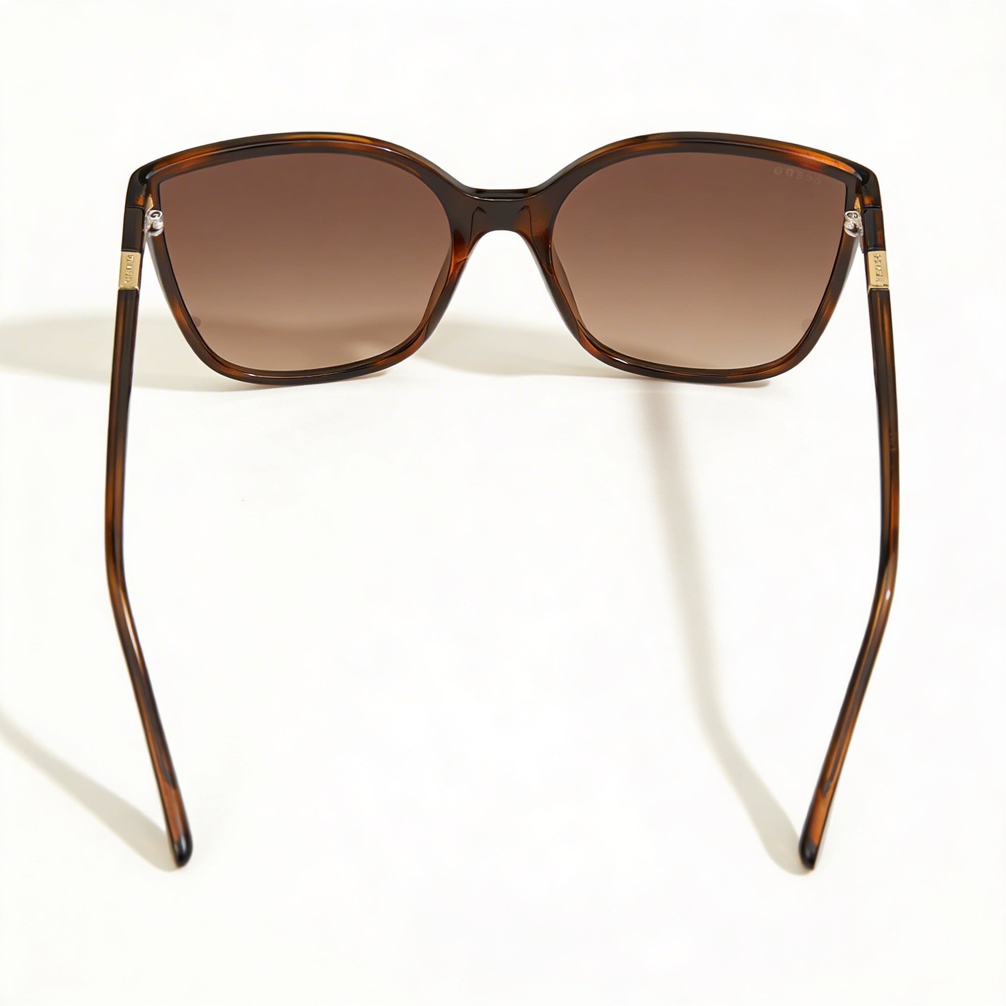Guess Women's Oversized Cat-eye Sunglasses, Dark Havana Gradient Brown, UV Protection, 60mm Lens, Photo 3