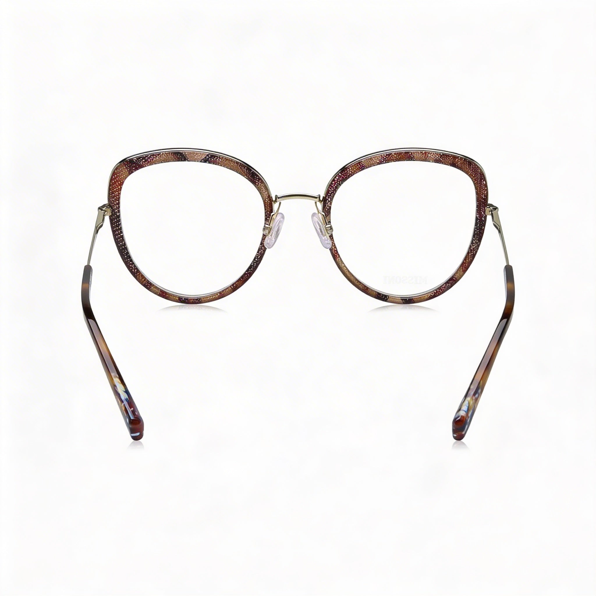 Gafas de sol Missoni Modern Mis 0043 para mujer, montura de metal, lentes burdeos, policarbonato, 50 mm, Photo 3