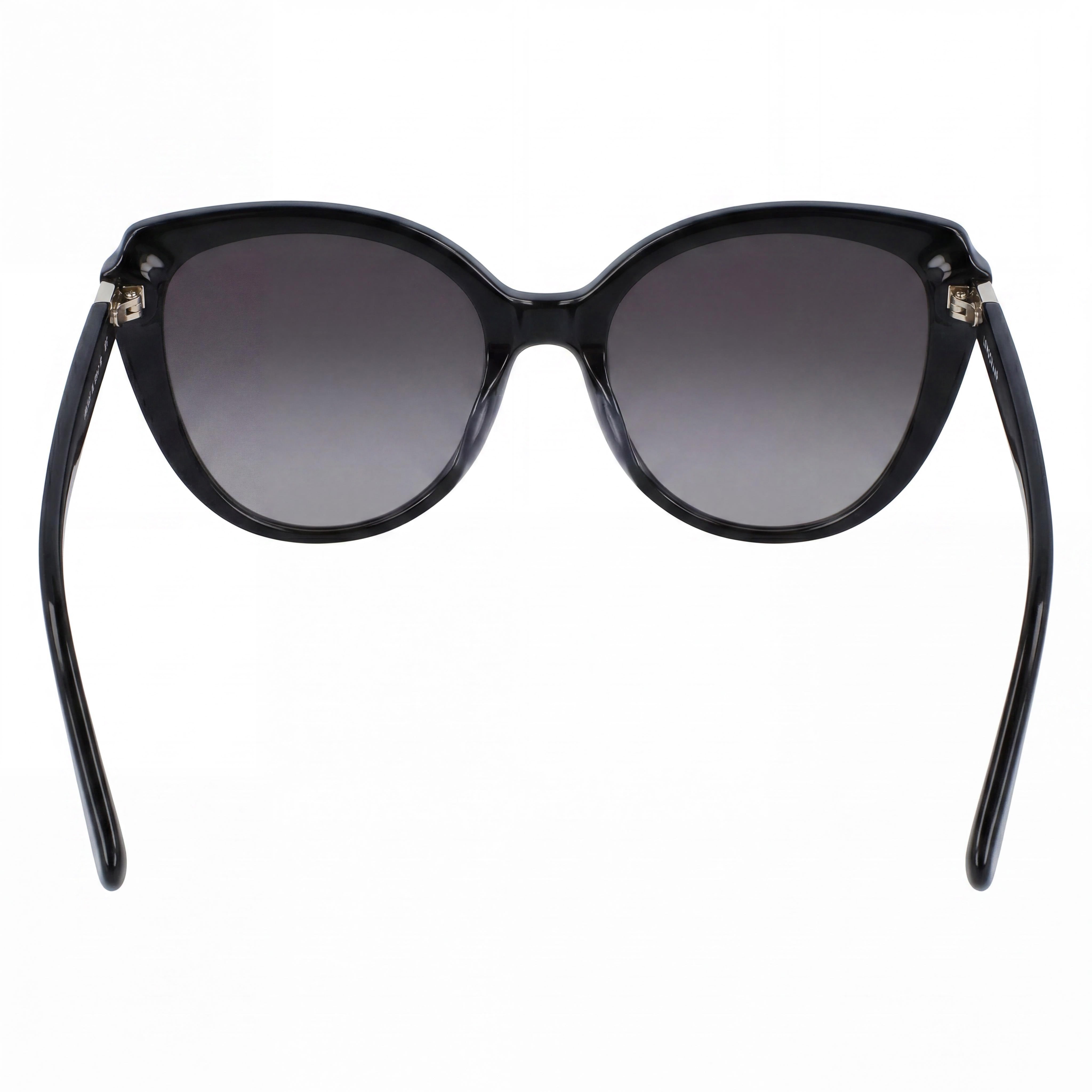 Longchamp Butterfly Women's Black Plastic 100% UV Protection Non-Polarized Gradient Grey Sunglasses 54mm, Photo 4