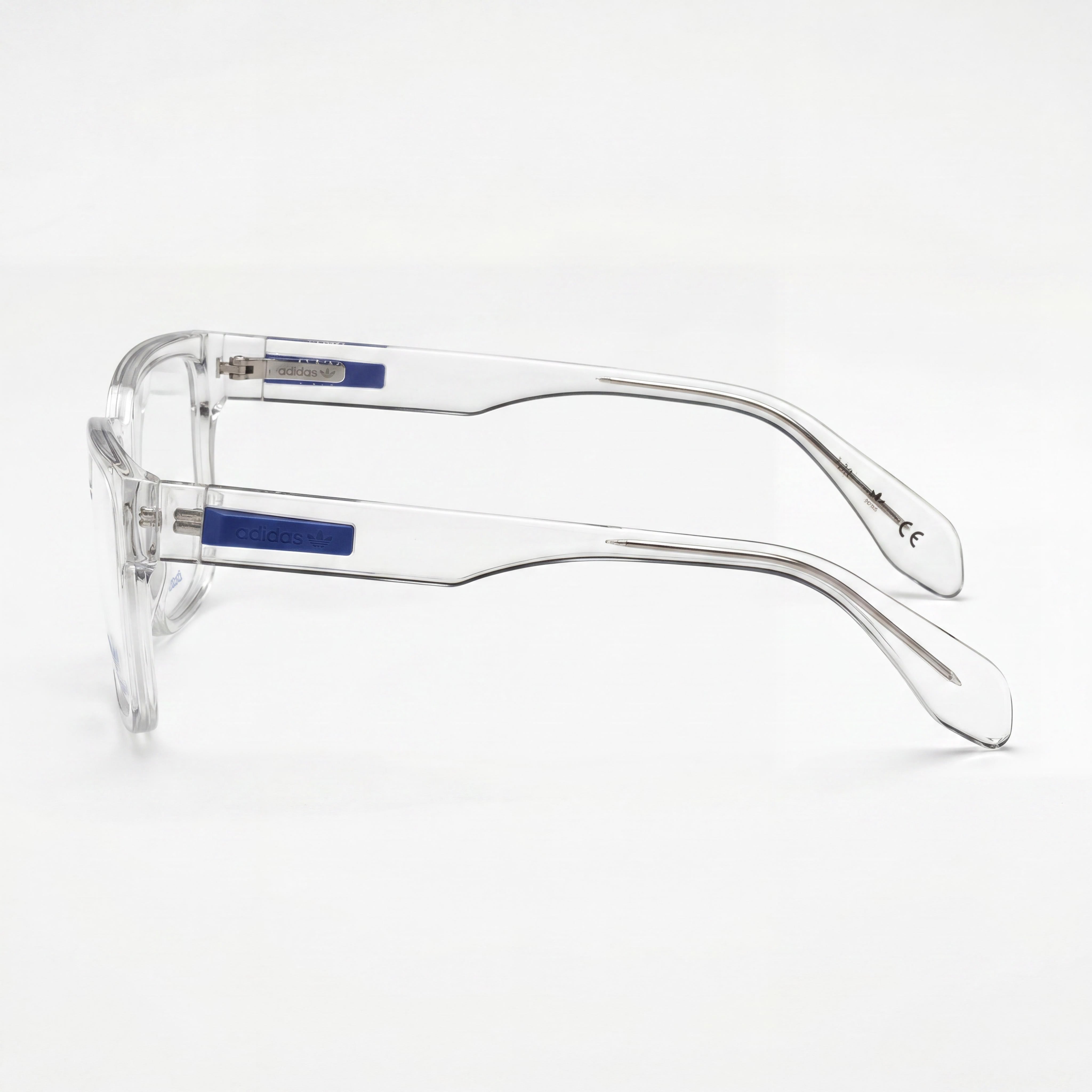 adidas Originals Modern Men's Clear Plastic Optical Frames with Clear Non- Lenses, Lens Width 55mm, Photo 3
