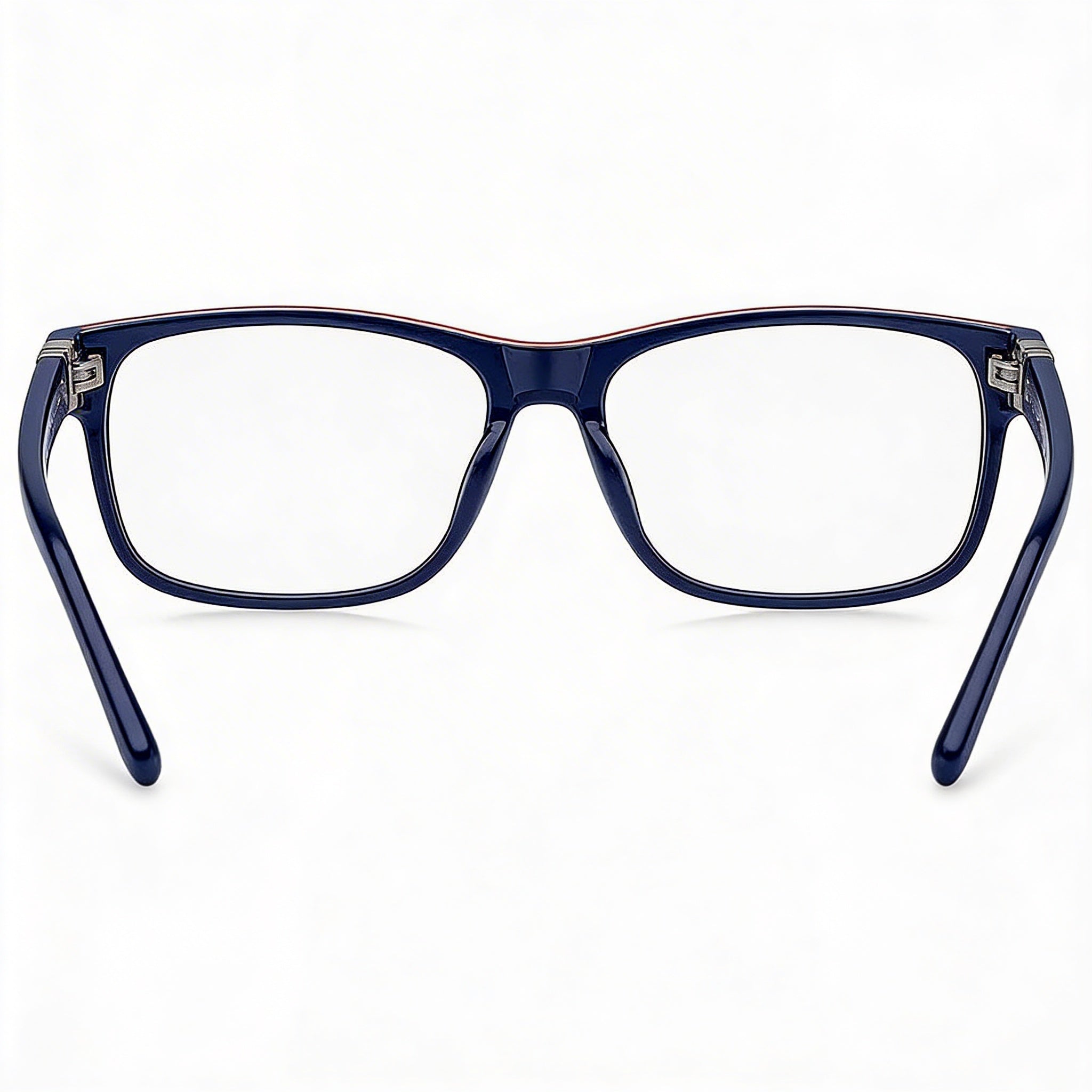 Tommy Hilfiger Modern Men's Blue Acetate Rectangle Full Rim Frame Eyeglasses 57-17-145mm, Photo 3