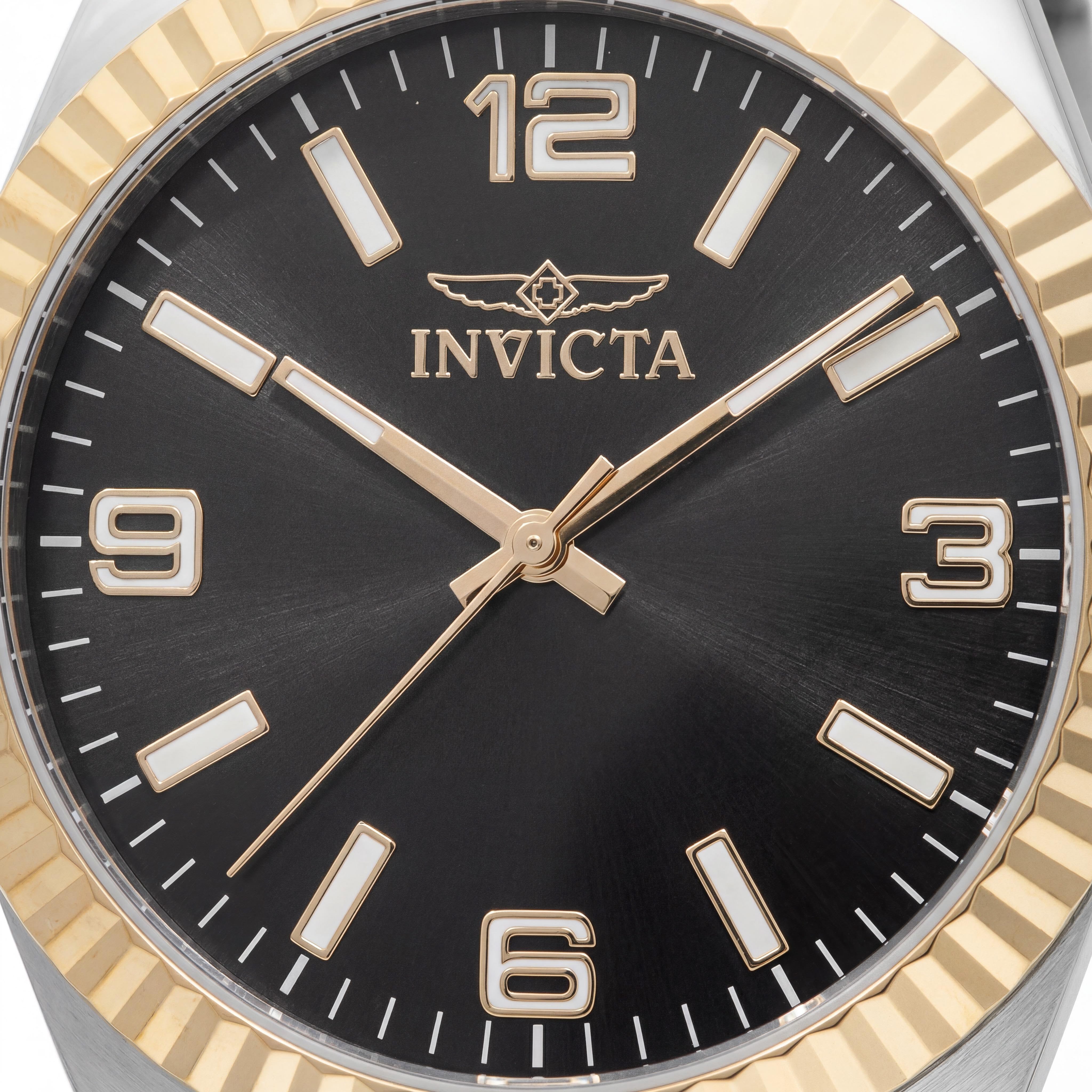 Invicta Specialty 49675 Unisex Quartz Watch, 43mm Silver Stainless Steel Case, Black Dial, Bracelet, Photo 2