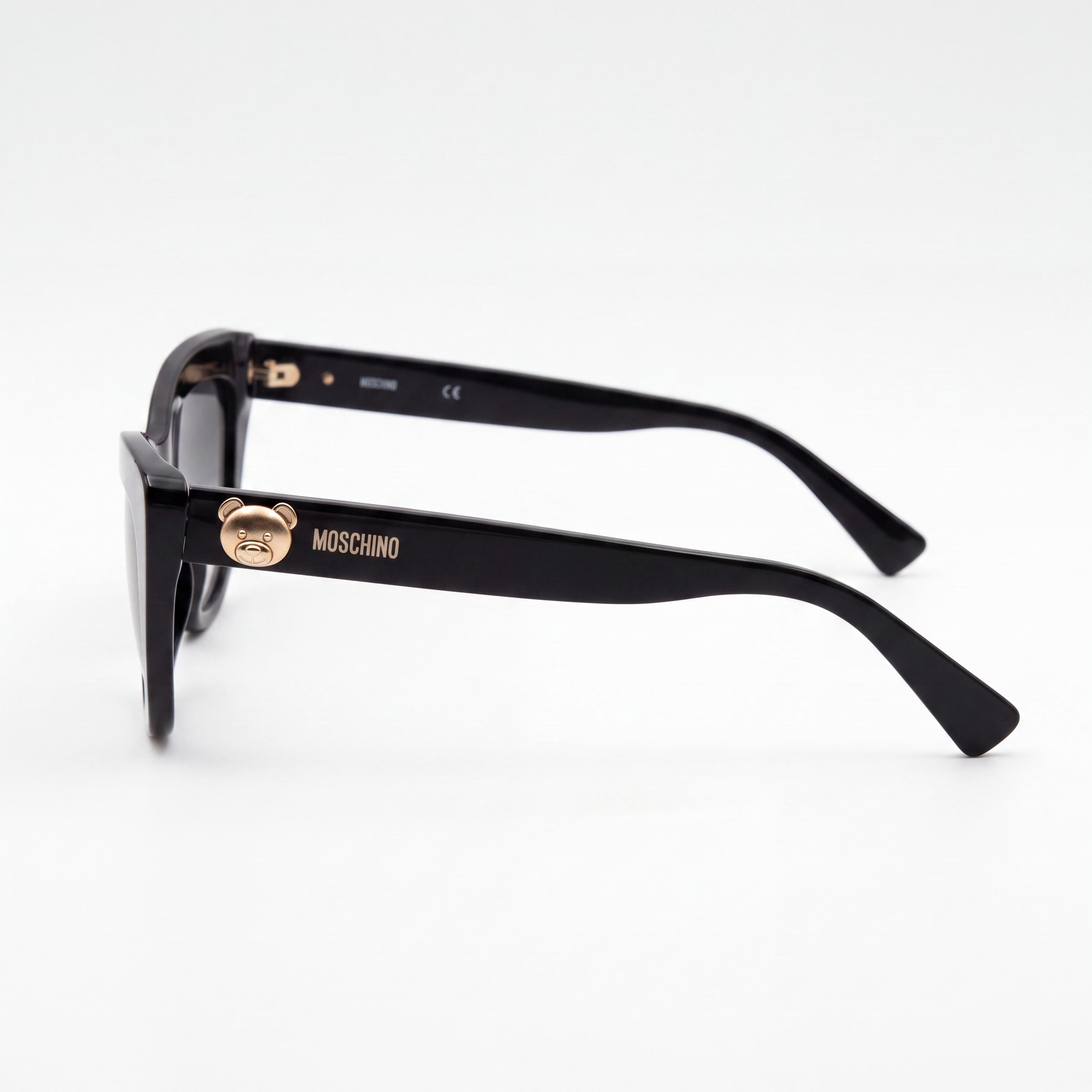 Moschino Mos122/S Gafas de sol de acetato ojo de gato para mujer, montura negra gris oscuro degradado, lentes gris oscuro degradado de 54 mm con protección UV, Photo 3