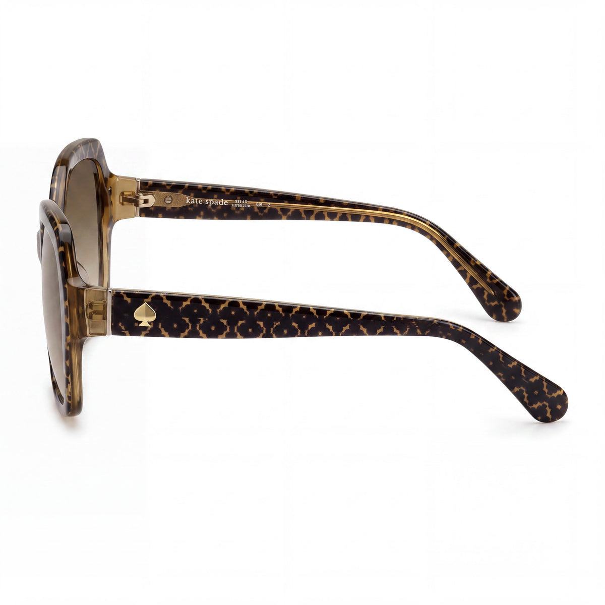 kate spade new york Amberlynn/S Gafas de sol de mujer con estampado Habana en plástico rosa y protección UV, no polarizadas, de 57 mm, Photo 2