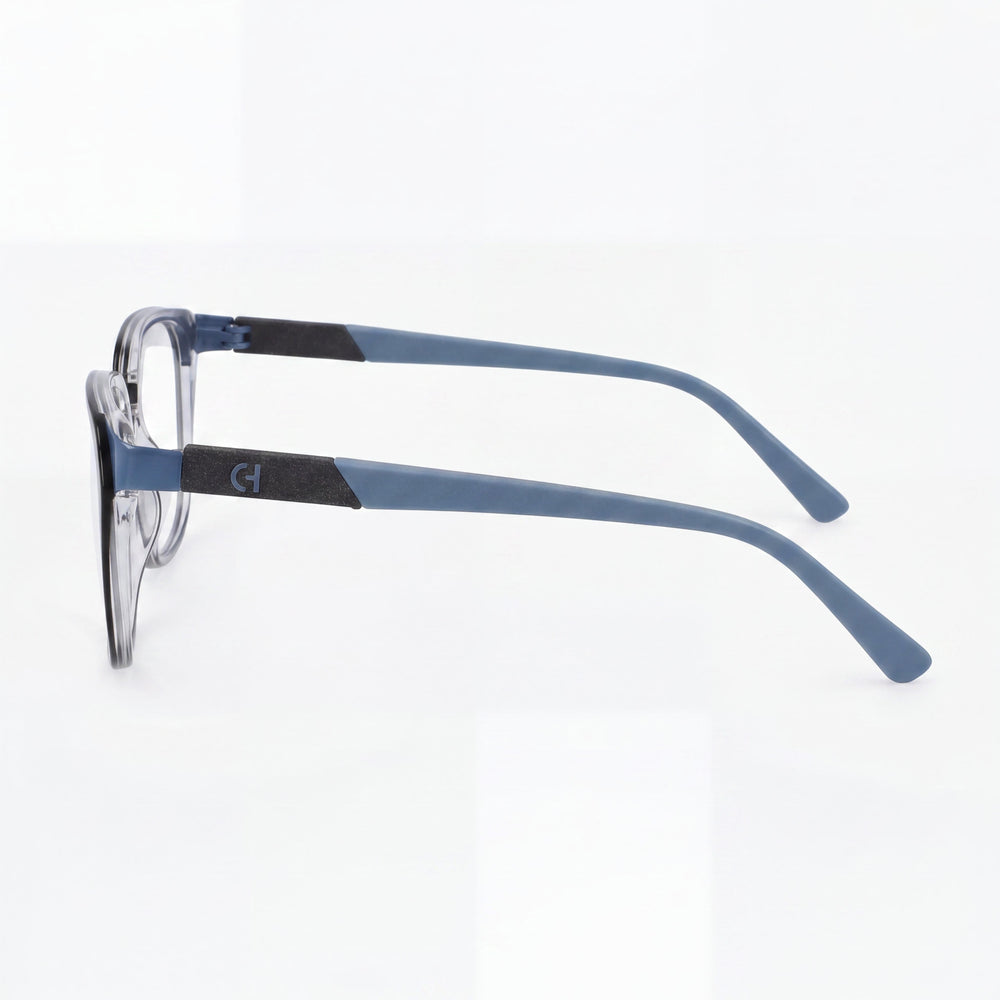 Cole Haan Black Unisex Eyeglasses with clear demo lenses, prescription ready, and replaceable with custom prescription lenses.