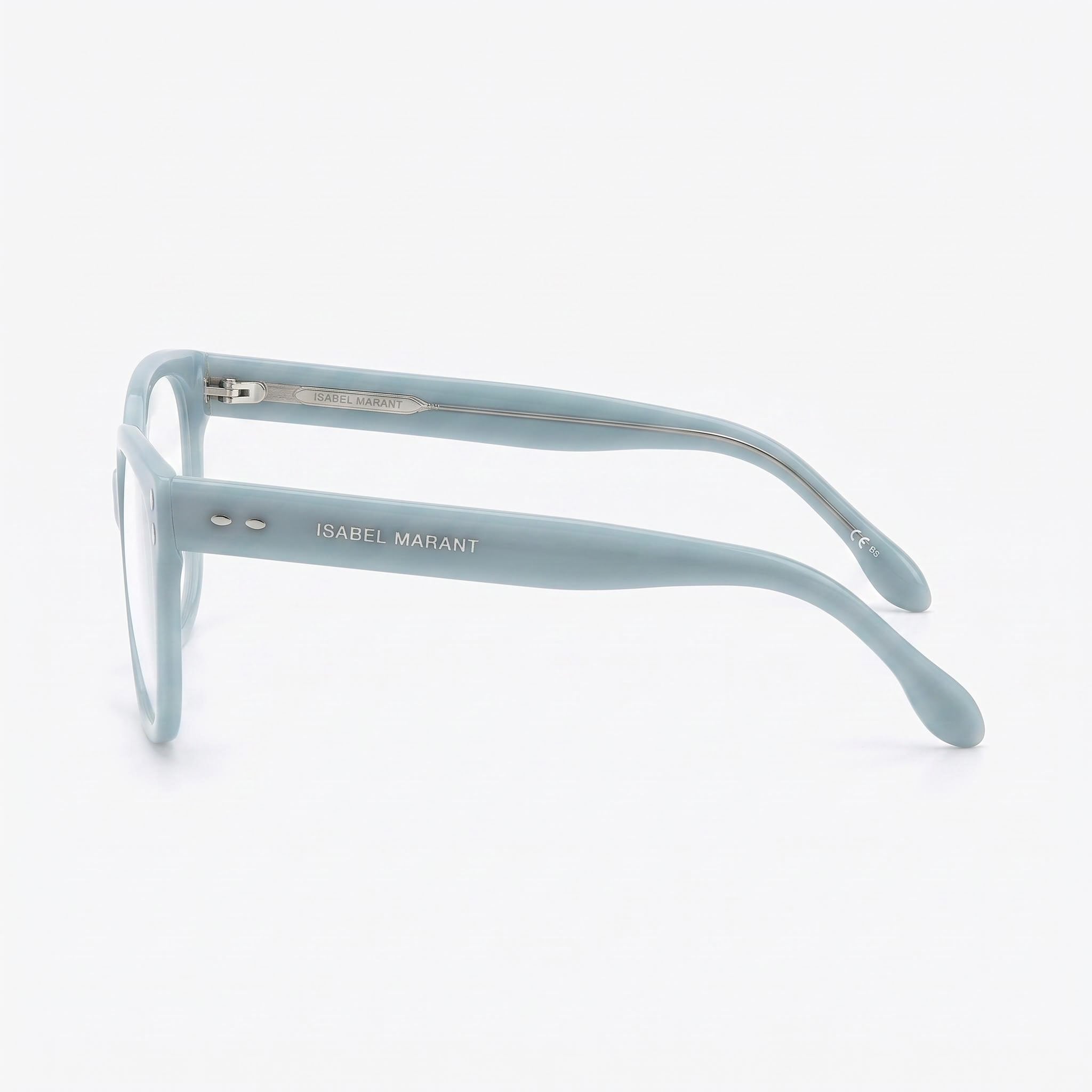Isabel Marant Im 0021 Modern Unisex Sunglasses, Azure Acetate Frame with Azure Lenses, 52mm, Photo 3