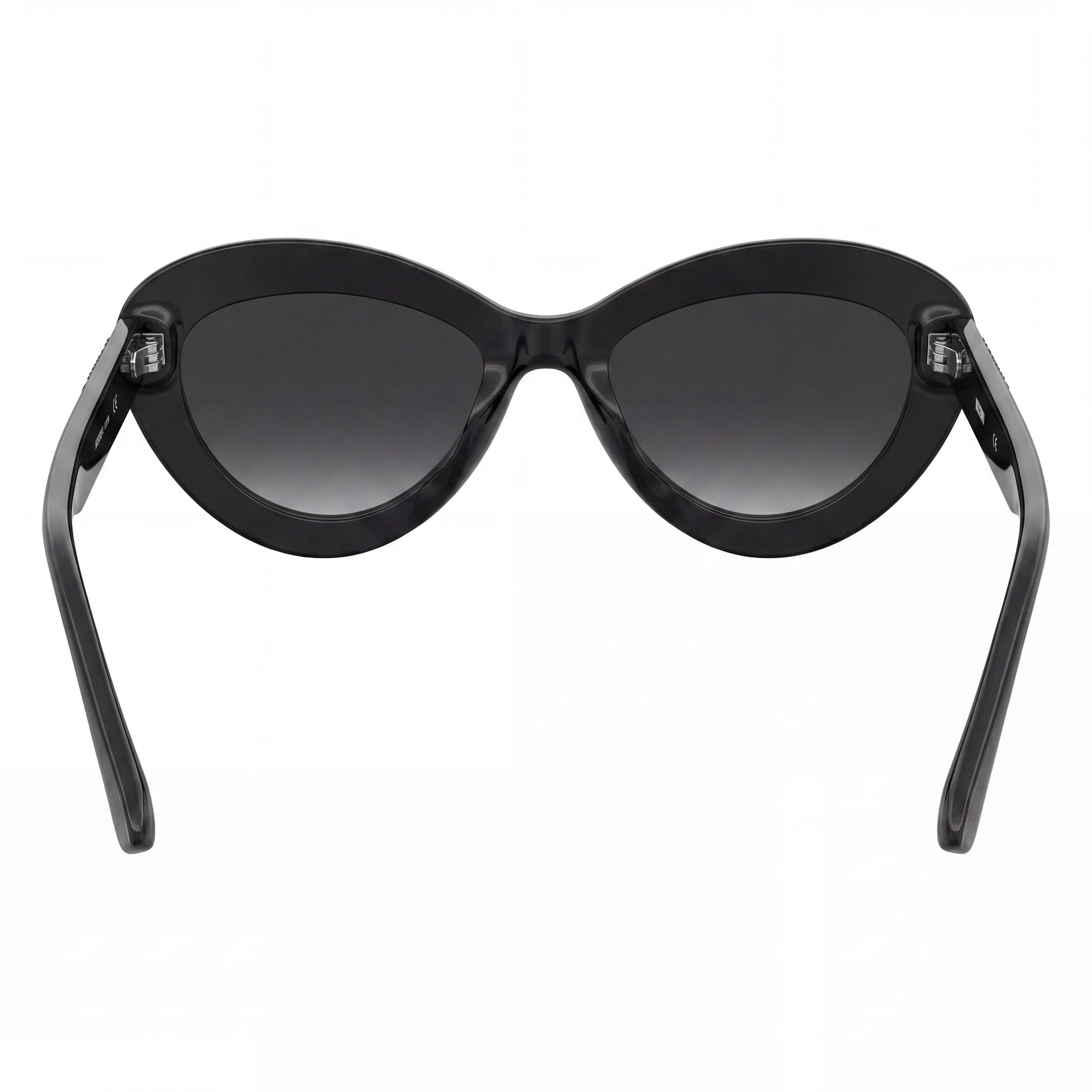 Moschino Casual Unisex Black Dark Grey Shaded Cellulose Propionate Frame Gradient Dark Grey Shaded Lenses 55-19-140, Photo 4
