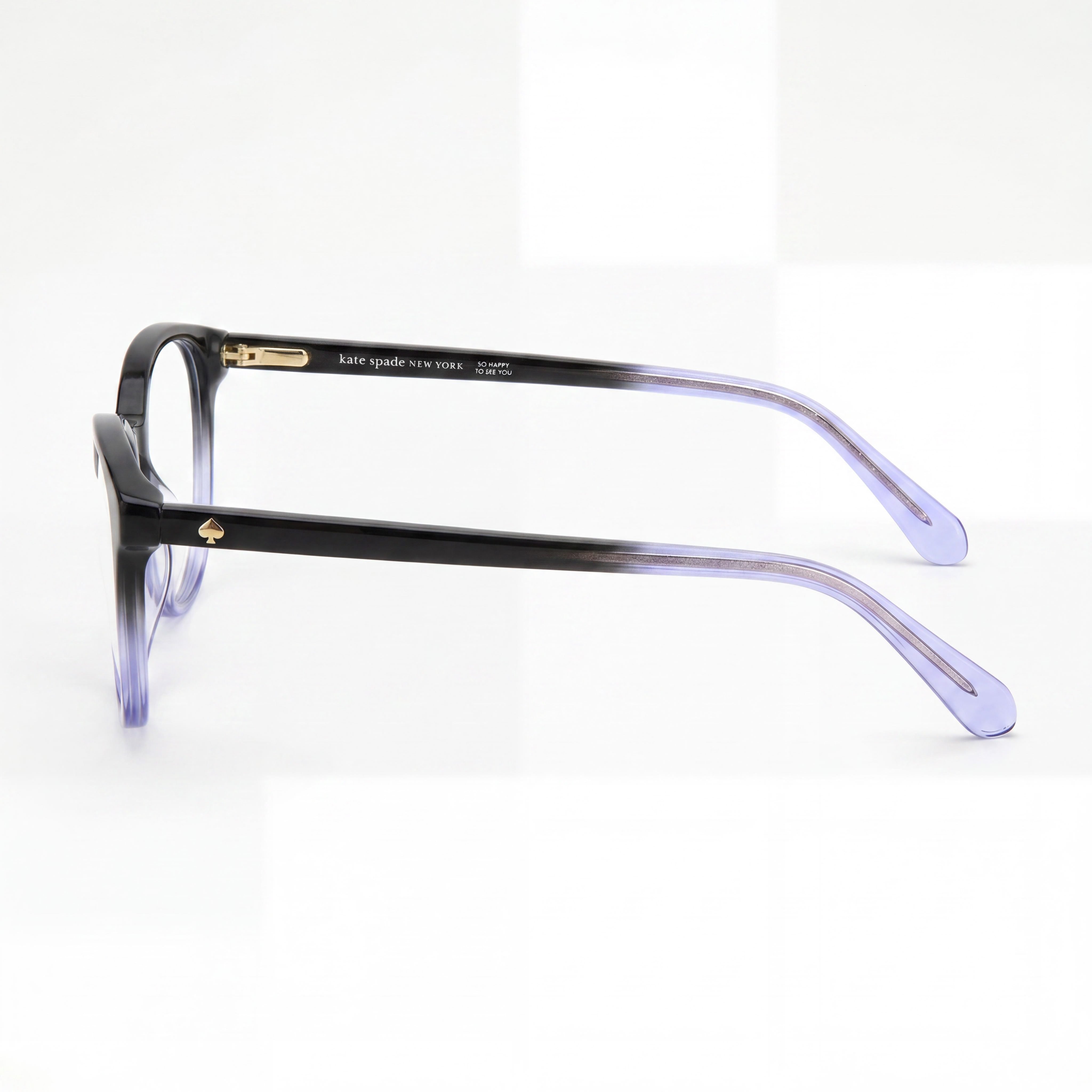kate spade new york Classic Women's Black Blue ECO ACETATE Frame Eyeglasses 50mm, Photo 3