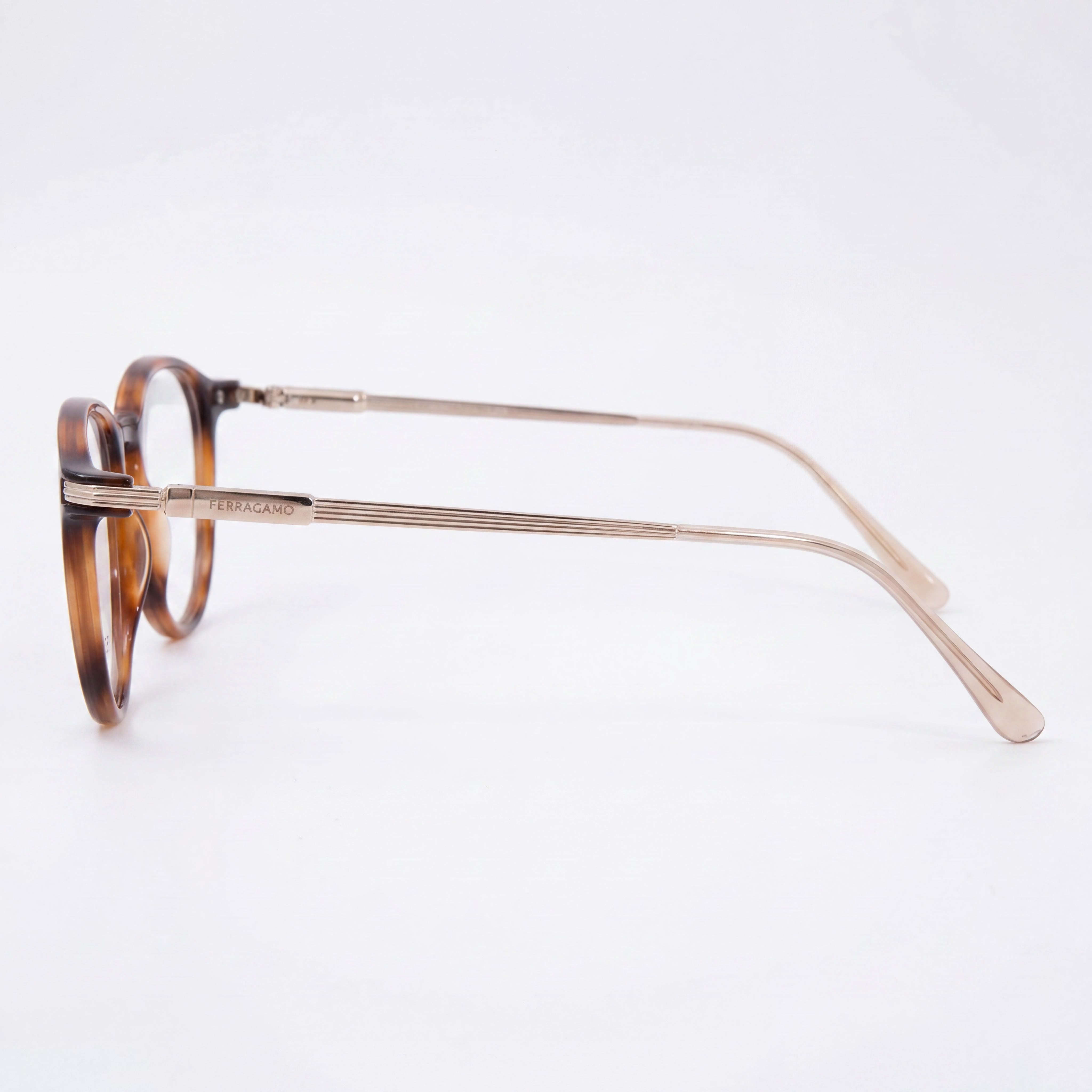 Salvatore Ferragamo Sf2976 Men's Injected Tortoise 51mm Eyeglass Frames, Photo 2