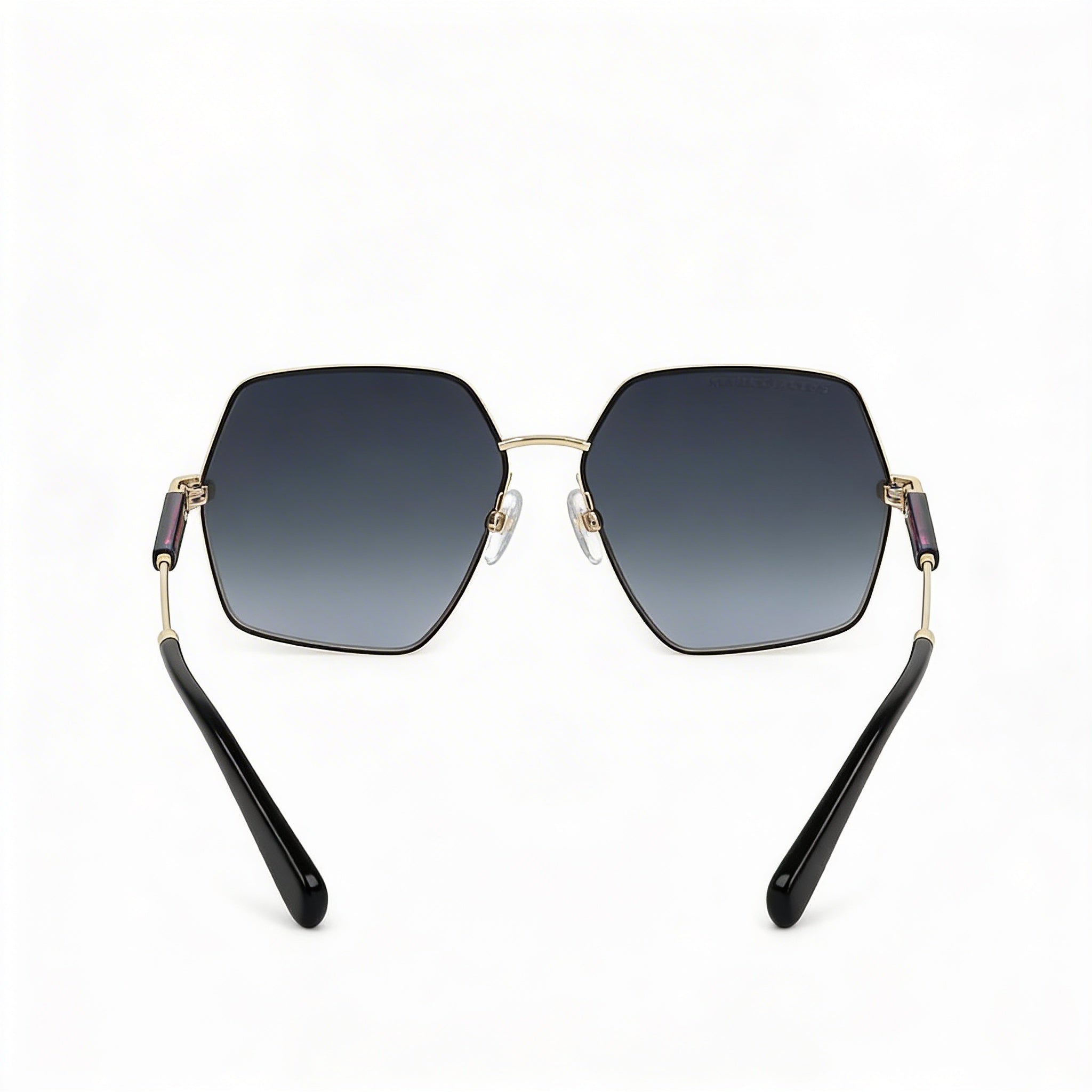 Marc Jacobs Casual Women's Yellow Grey Stainless Steel Frame Dark Grey Shaded Lens 59mm UV Protection Sunglasses, Photo 3