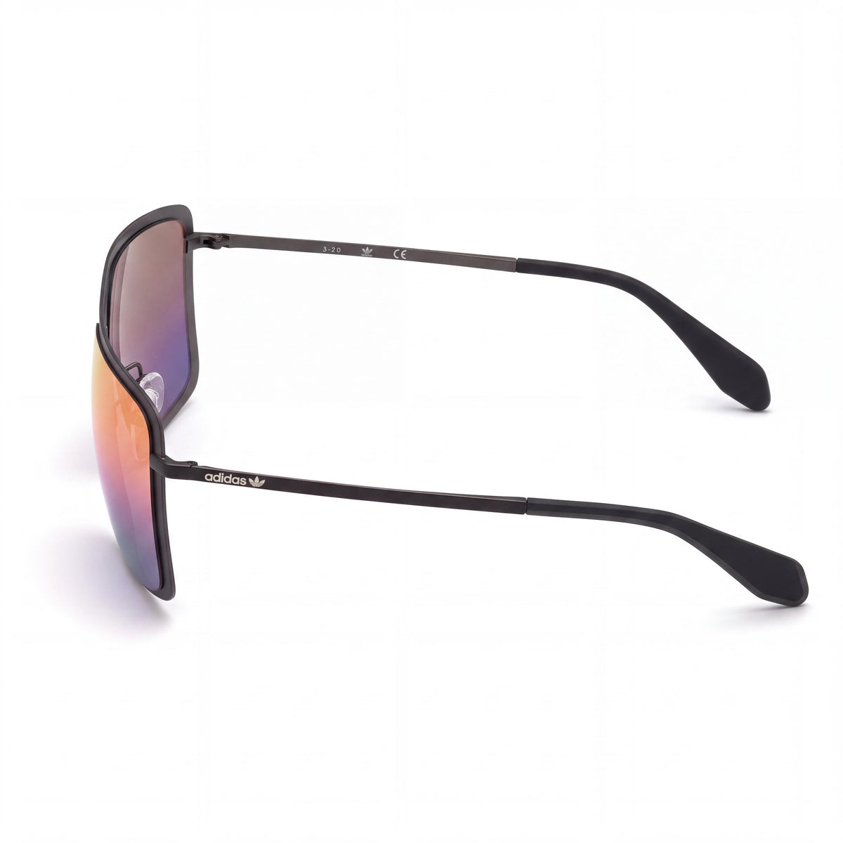 adidas Originals Classic Men's Plastic Bordeaux Mirrored Frame Black Matte Mirror Non-Polarized UV Protection Sunglasses 60mm, Photo 3