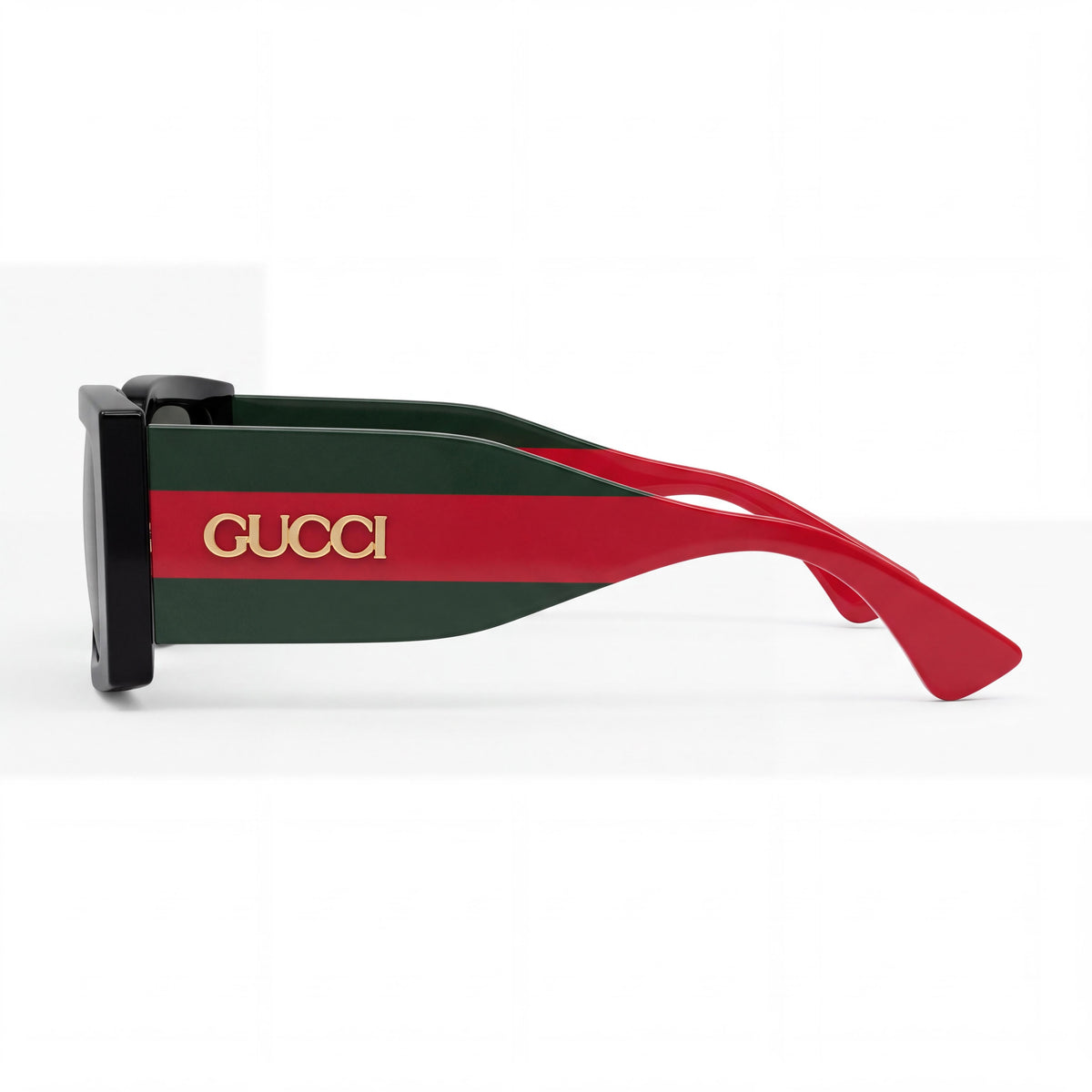 Gafas de sol para mujer Gucci GG1860S-001 con montura de plástico negra/verde, lentes negras polarizadas con protección UV, 52 mm, Photo 3