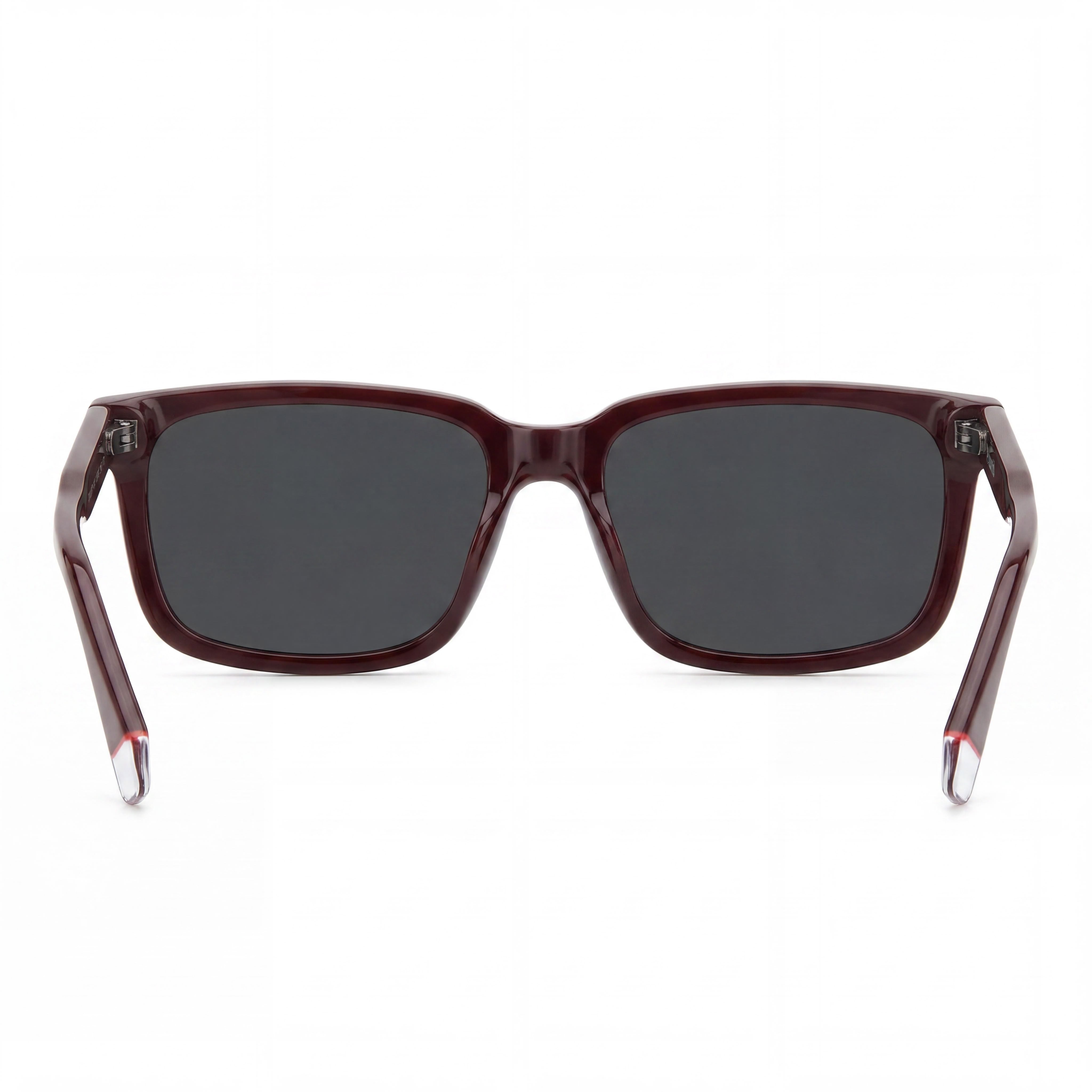 Gafas de sol rectangulares polarizadas Polaroid PLD 4174/S/X de acetato para hombre, montura color borgoña, lentes grises de 55 mm, Photo 4