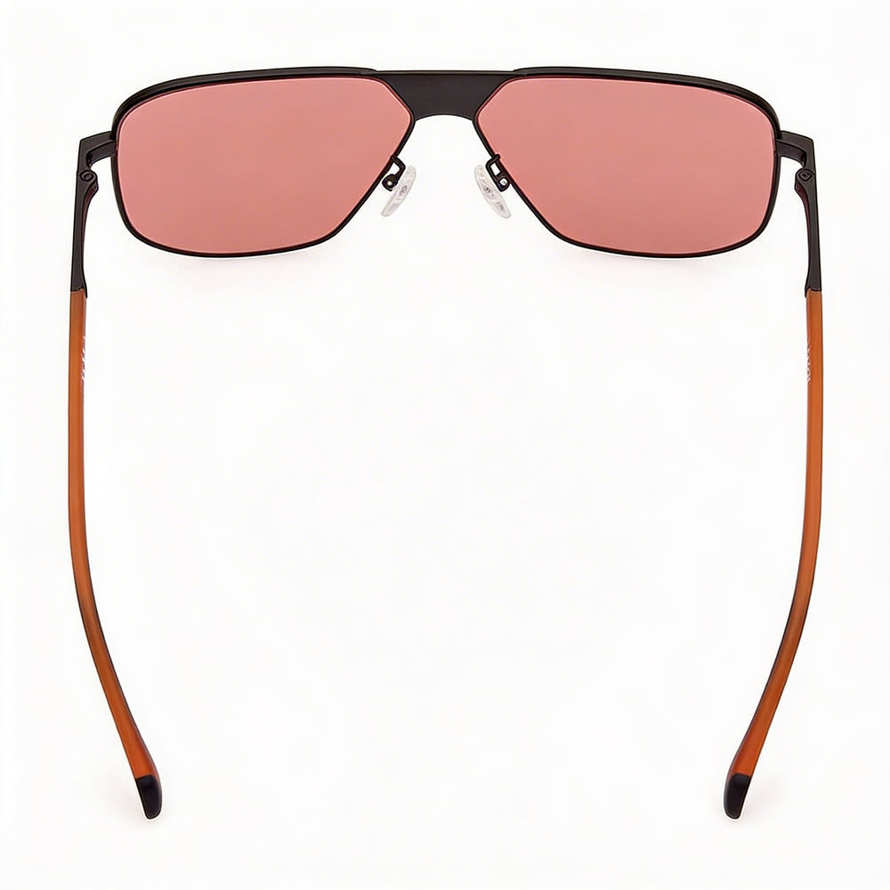 Adidas Or0091 Men's Matte Black Red Plastic Frame Sunglasses with roviex UV Protection Lenses 60mm