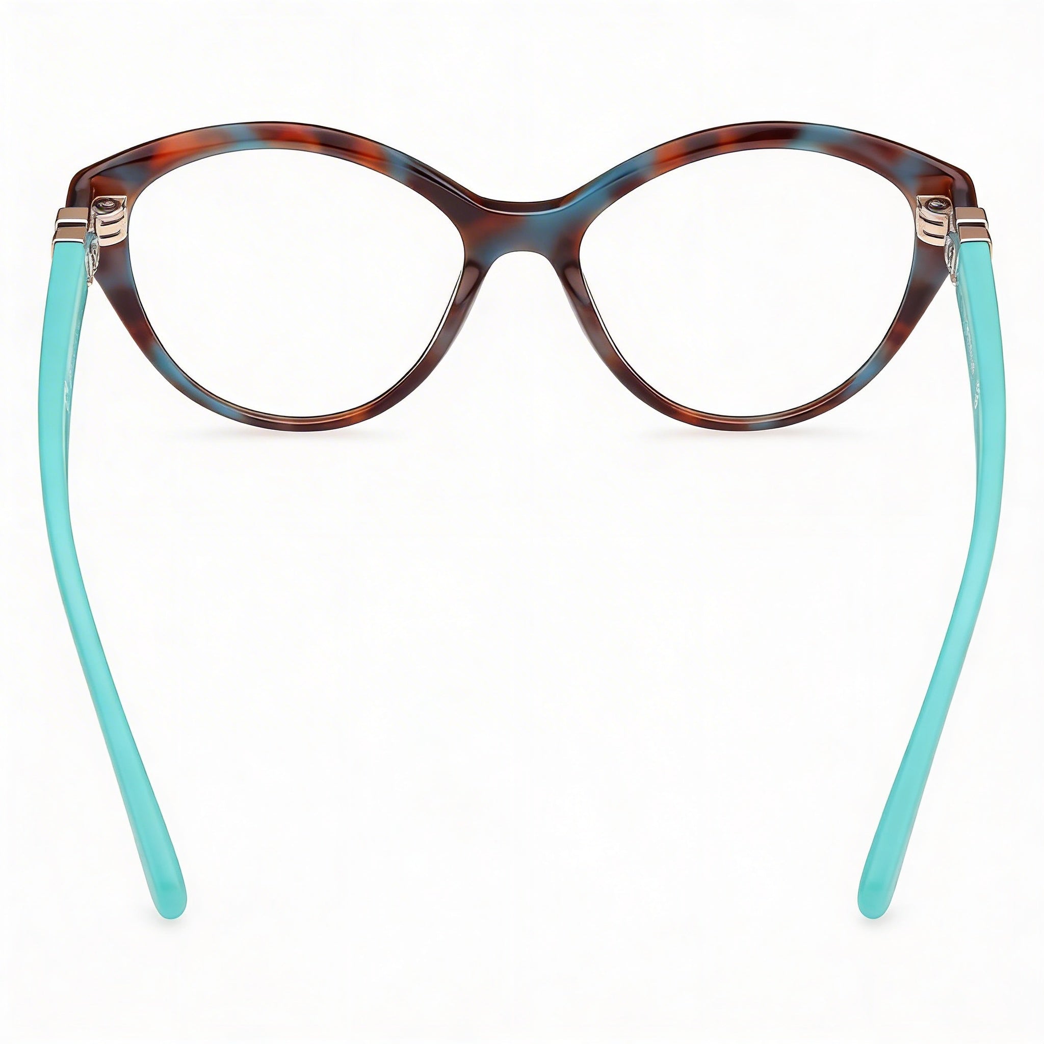 Guess by Marciano Gm50004 Men's Clear Polycarbonate Lens Plastic Turquoise Havana Sunglasses 52-16-140mm, Photo 4