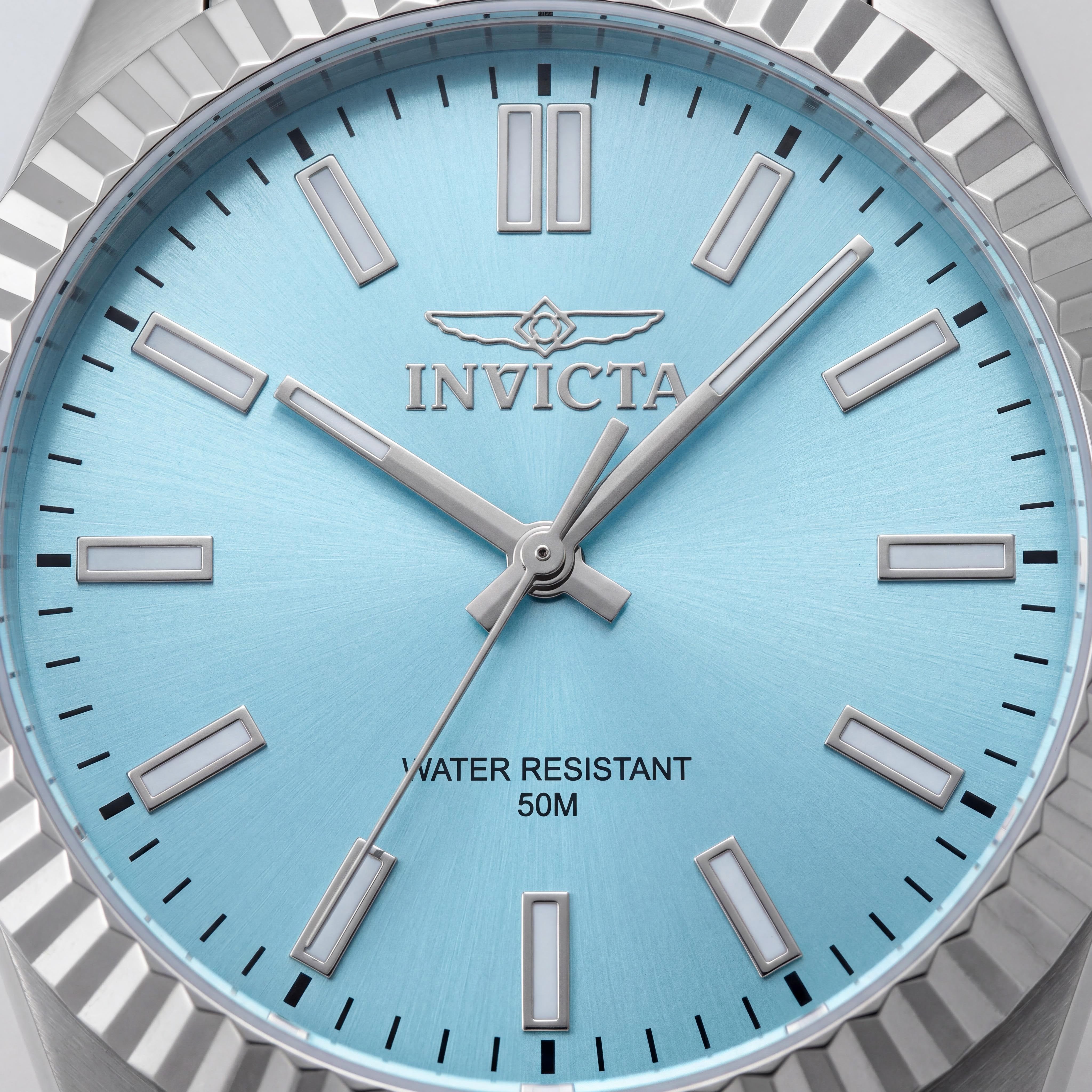 Invicta Specialty 48906 Reloj Unisex de Cuarzo con Brazalete de Acero Inoxidable Plateado Esfera Azul 43mm, Photo 2