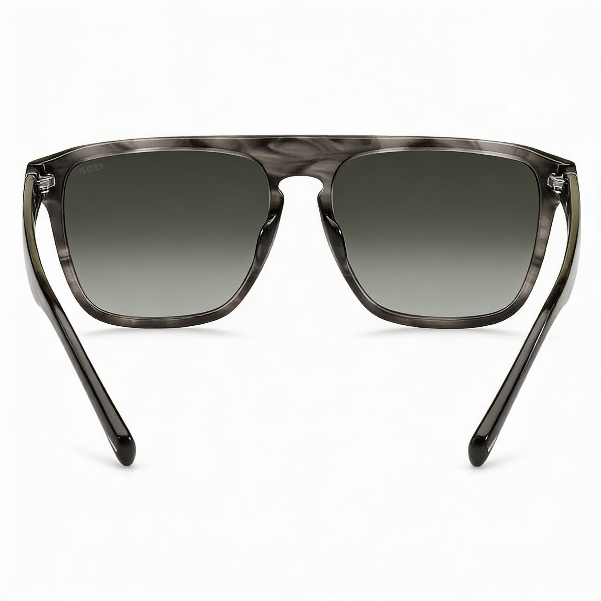 Gafas de sol Hugo Boss BOSS 1599/S para mujer, estilo y expresión, en acetato gris cuerno, con lentes verdes degradadas con protección UV, de 56 mm, Photo 4