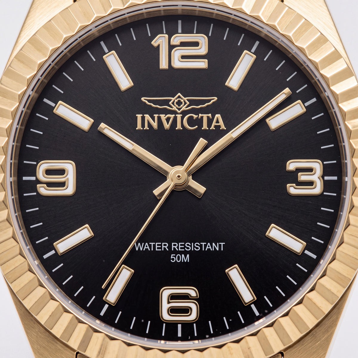 Invicta Specialty 47473 Unisex Gold Stainless Steel Black Dial Quartz 36mm Bracelet Watch, Photo 2