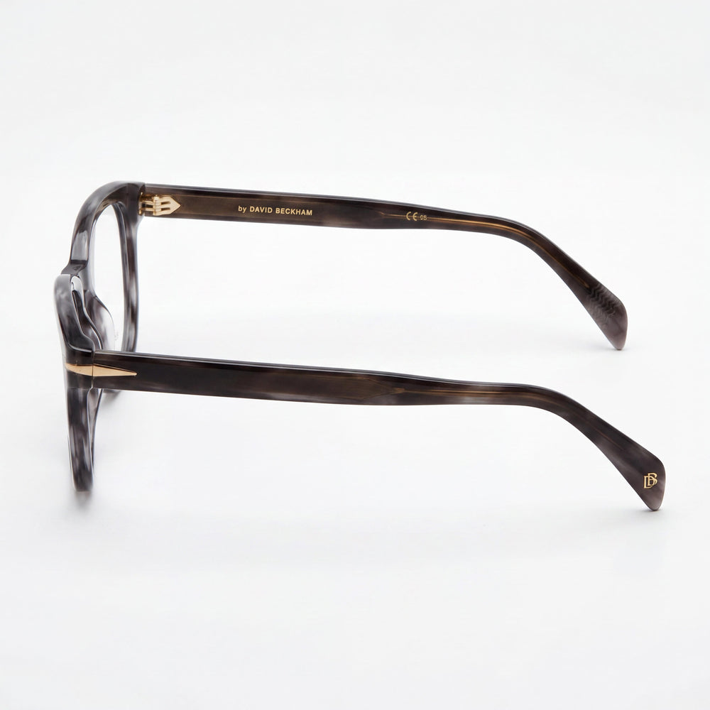 David Beckham Db 7097 Unisex Sunglasses with Grey Horn Plastic Frame and Polycarbonate Lenses, 50mm Lens Width