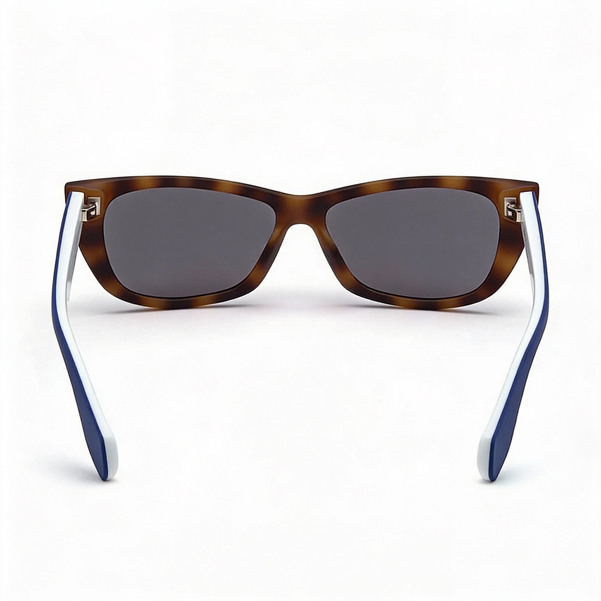 Gafas de sol adidas Originals Contemporaneo para mujer, forma de gato, de plástico, con montura marrón/azul, espejadas, azules, no polarizadas, 55 mm, Photo 3