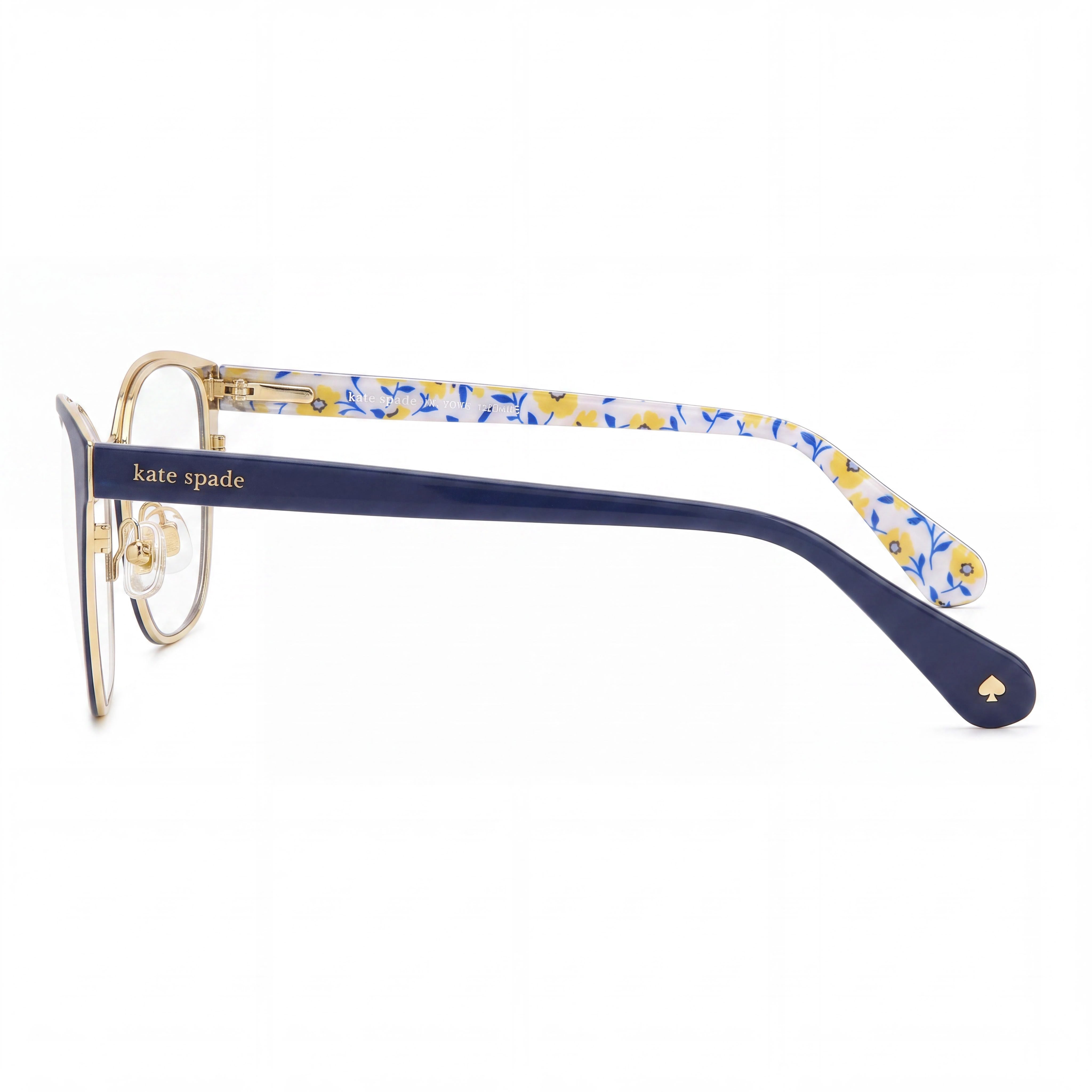 kate spade new york Classic Women's Blue Stainless Steel Multicolor Non-Polarized Eyewear 51-17-140, Photo 3