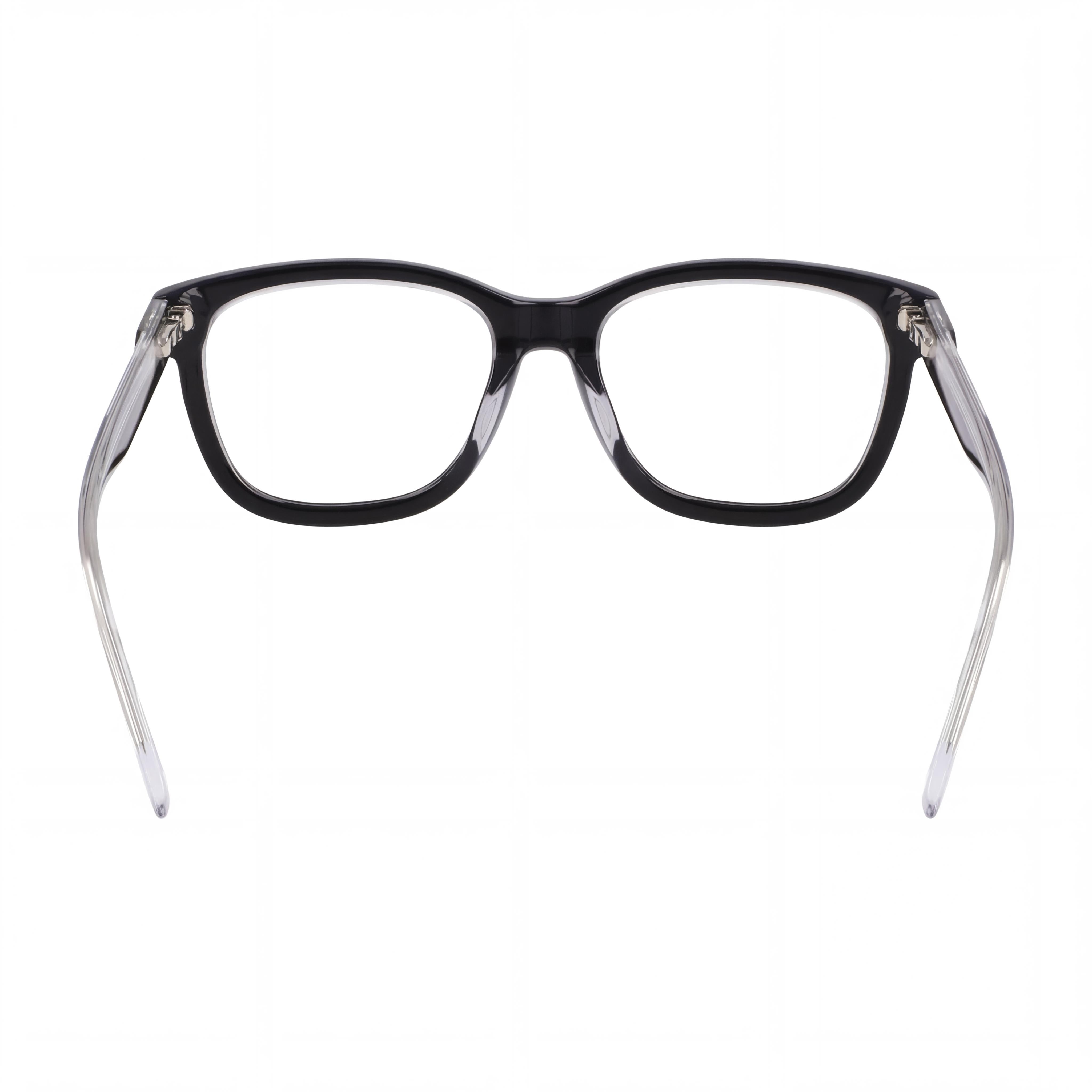 CONVERSE Casual Women's Black Crystal Laminate Frame Transparent Plastic Lens Ophthalmic Eyeglasses 52mm, Photo 3