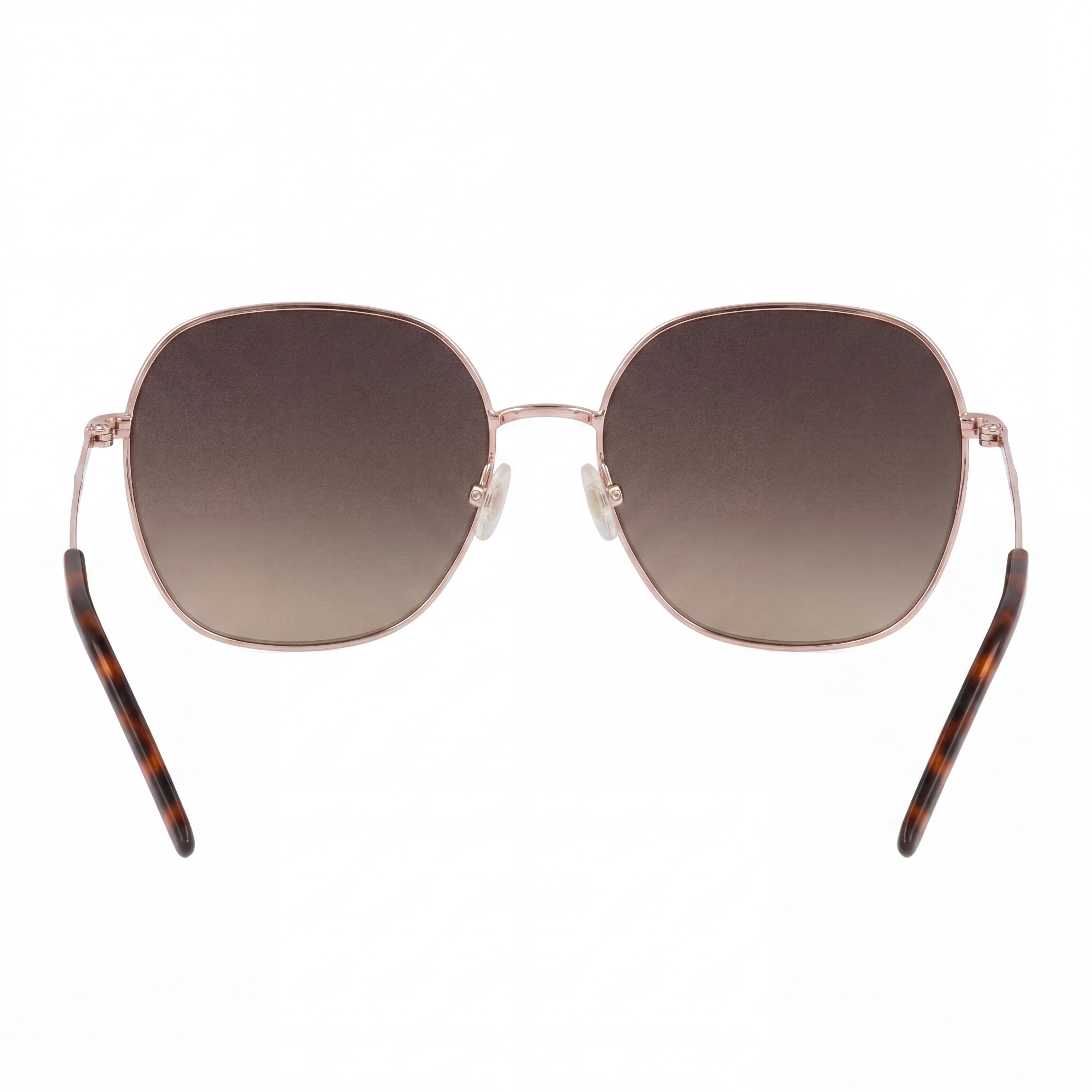 Gafas de sol Hugo Boss casual de mujer con montura de acero inoxidable en cobre dorado y lentes con protección UV de 58 mm, Photo 3