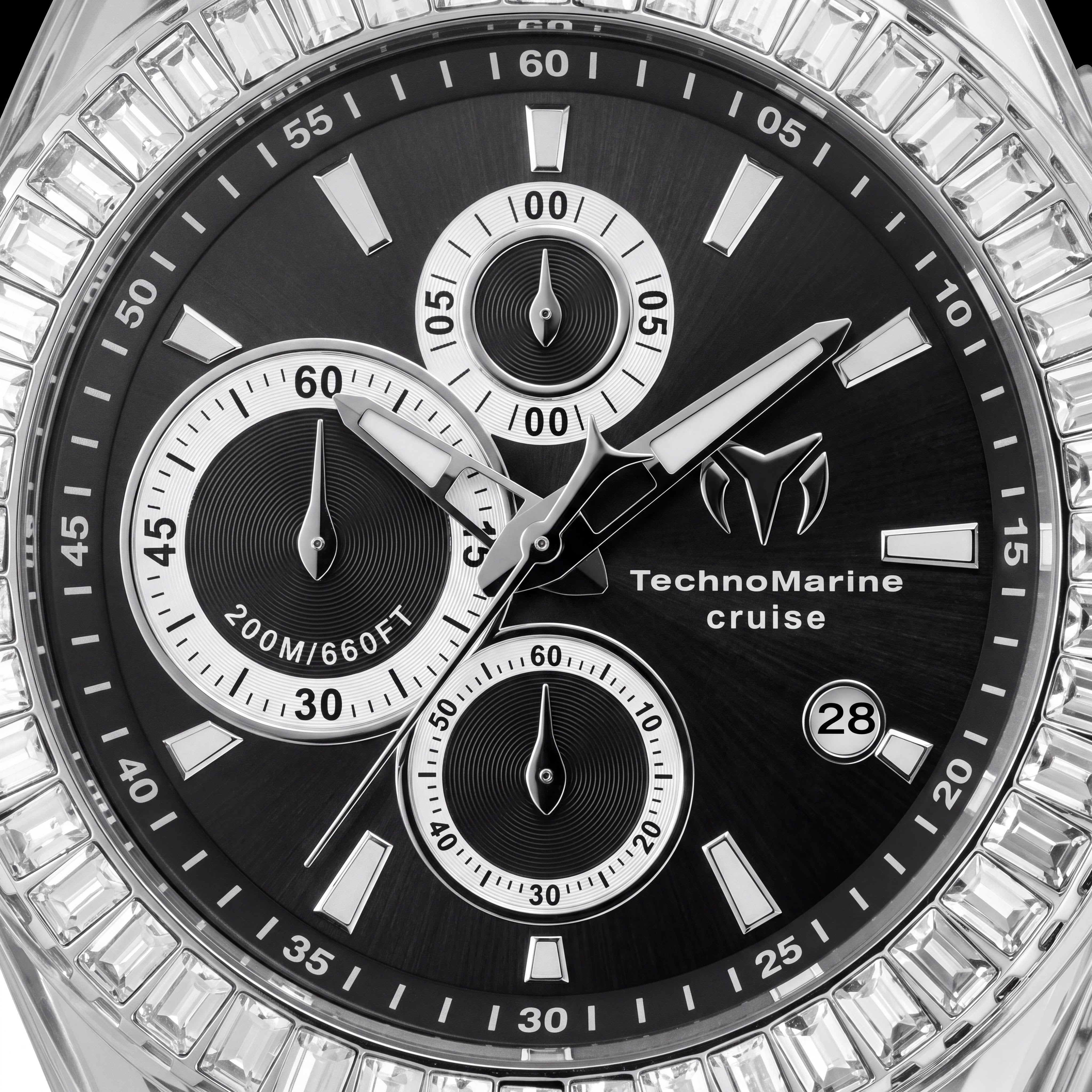 Reloj Cronógrafo Unisex Invicta de correa, diseñado con función de cronómetro para medir intervalos de tiempo, presentado en una caja plateada., Photo 2