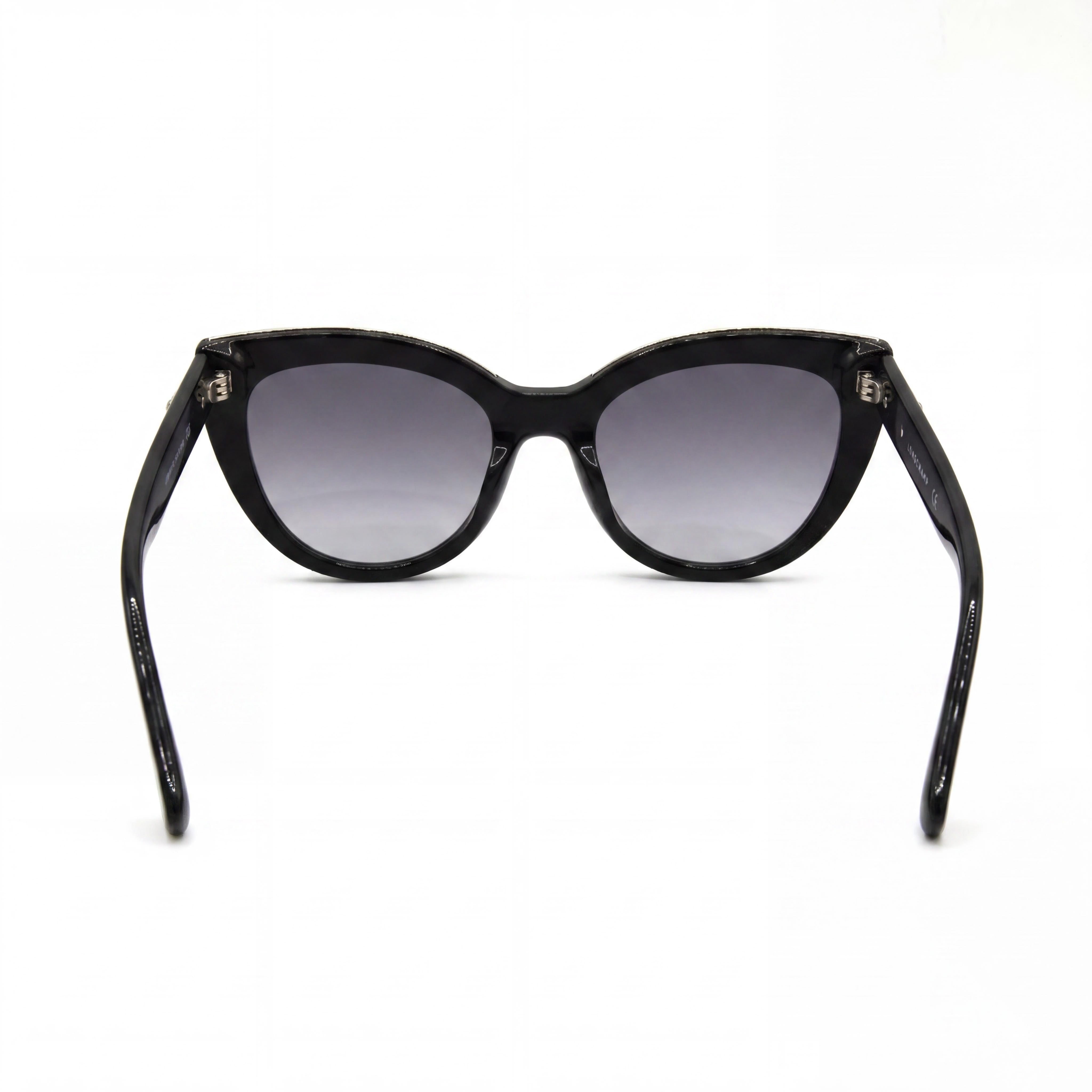 Gafas de sol Longchamp LO686S para mujer, estilo ojo de gato, de acetato negro, lentes grises no polarizadas con protección UV, 51 mm, Photo 3