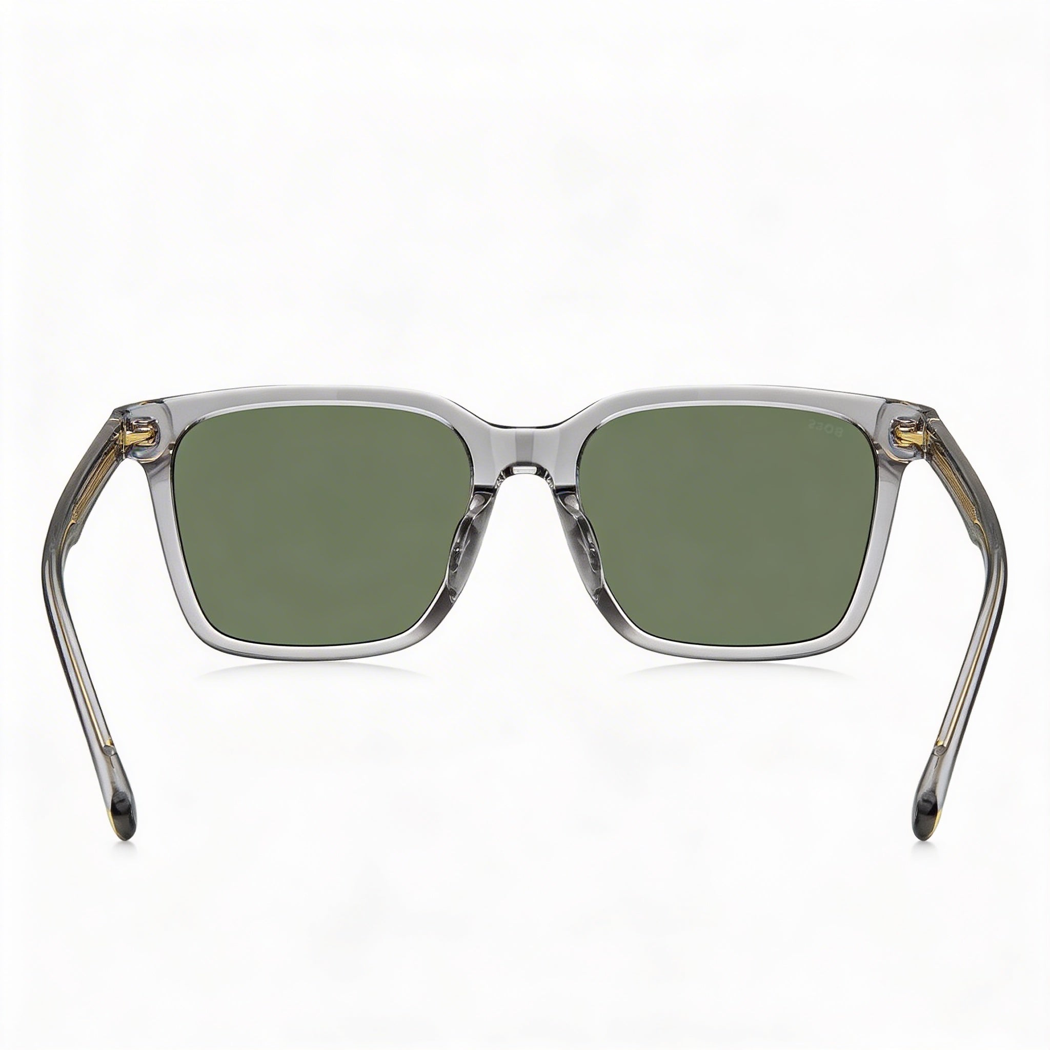 Hugo Boss Men's BOSS 1540/F/SK Rectangular Black Green Polycarbonate Non-Polarized Sunglasses 54-20-145, Photo 3